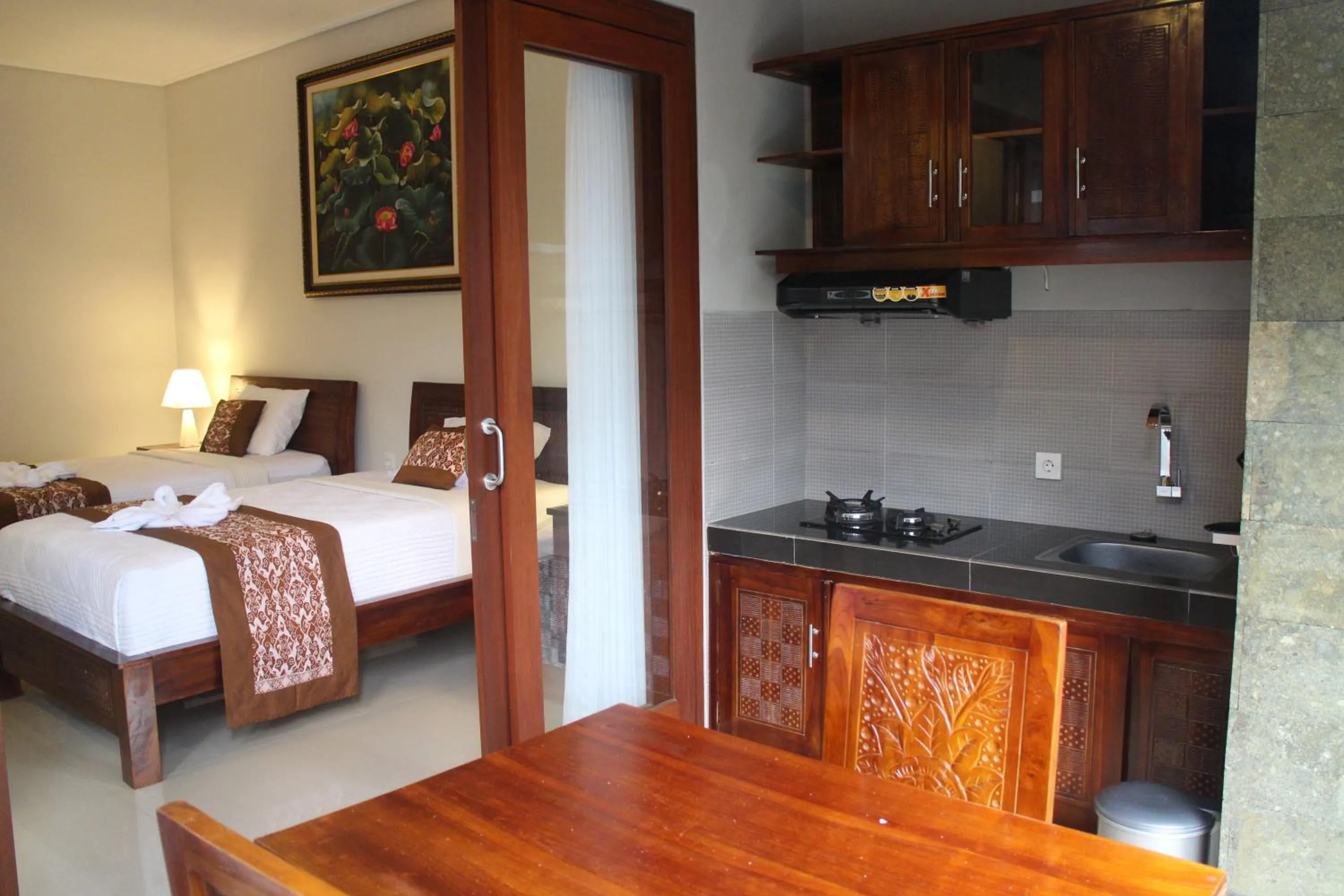 Bed in Betutu Bali Villas