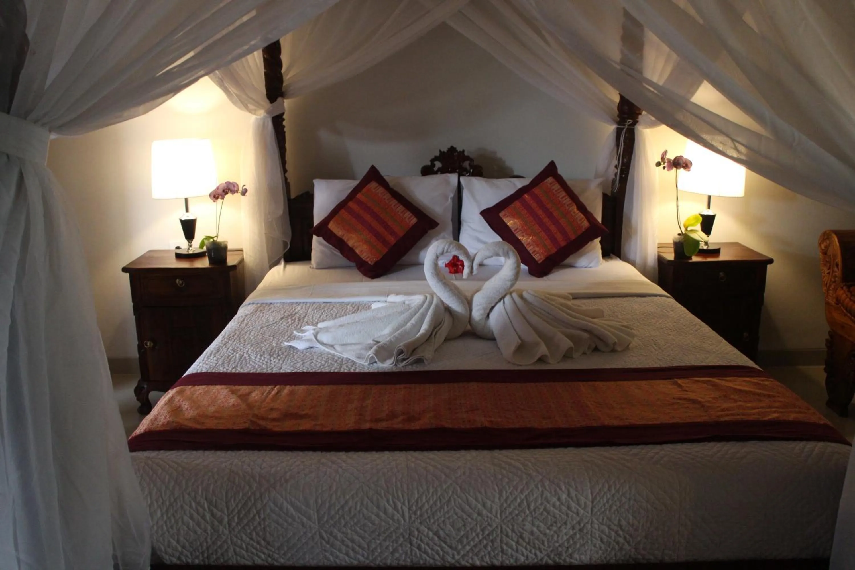 Bed in Betutu Bali Villas