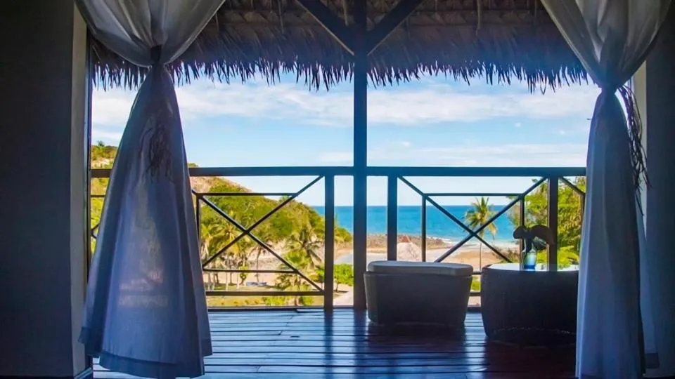 Balcony/Terrace in Hotel Océan Beach Sakatia
