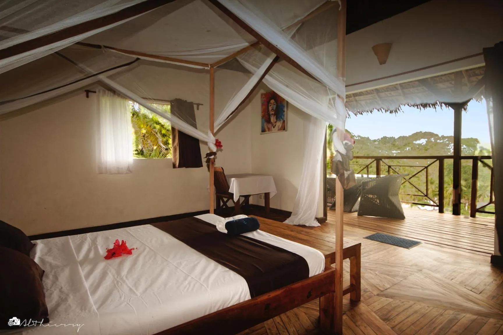 Photo of the whole room, Bed in Hotel Océan Beach Sakatia