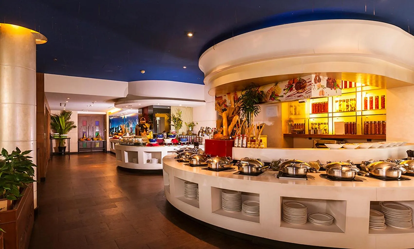 Buffet breakfast in Grand Skylight Gardens Hotel Shanghai Bai Se Road