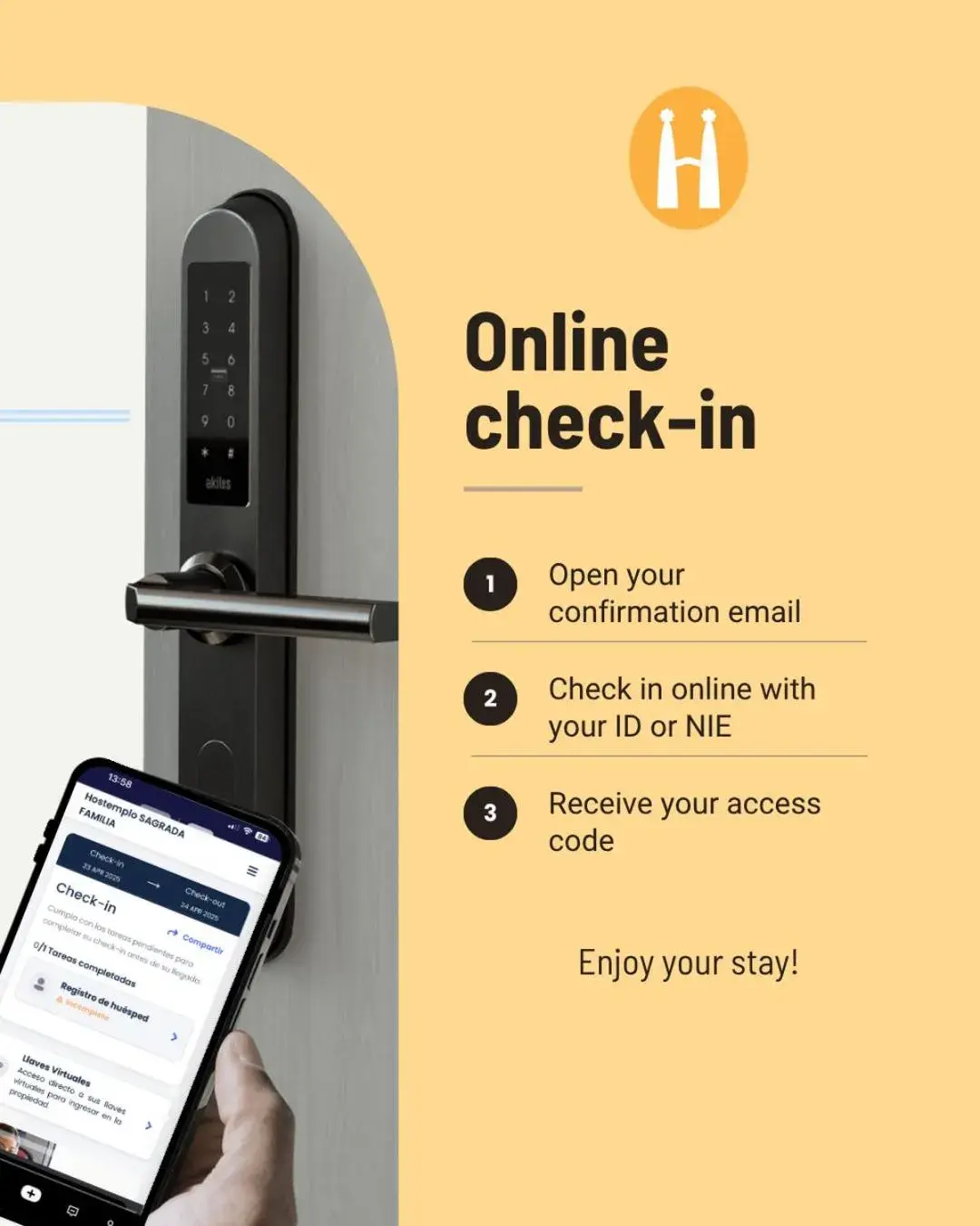 Double or Twin Room in Hostemplo Sagrada Familia Double or Twin Room in Hostemplo Sagrada Familia