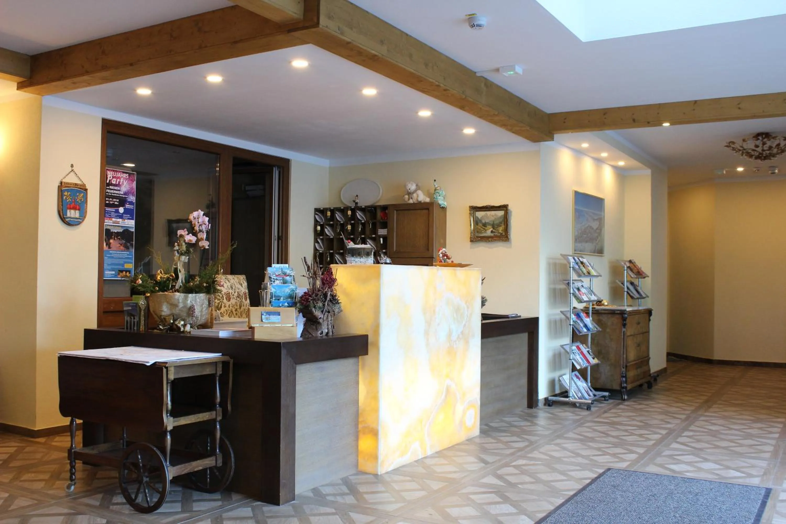 Lobby or reception in Hotel Bärenstüberl
