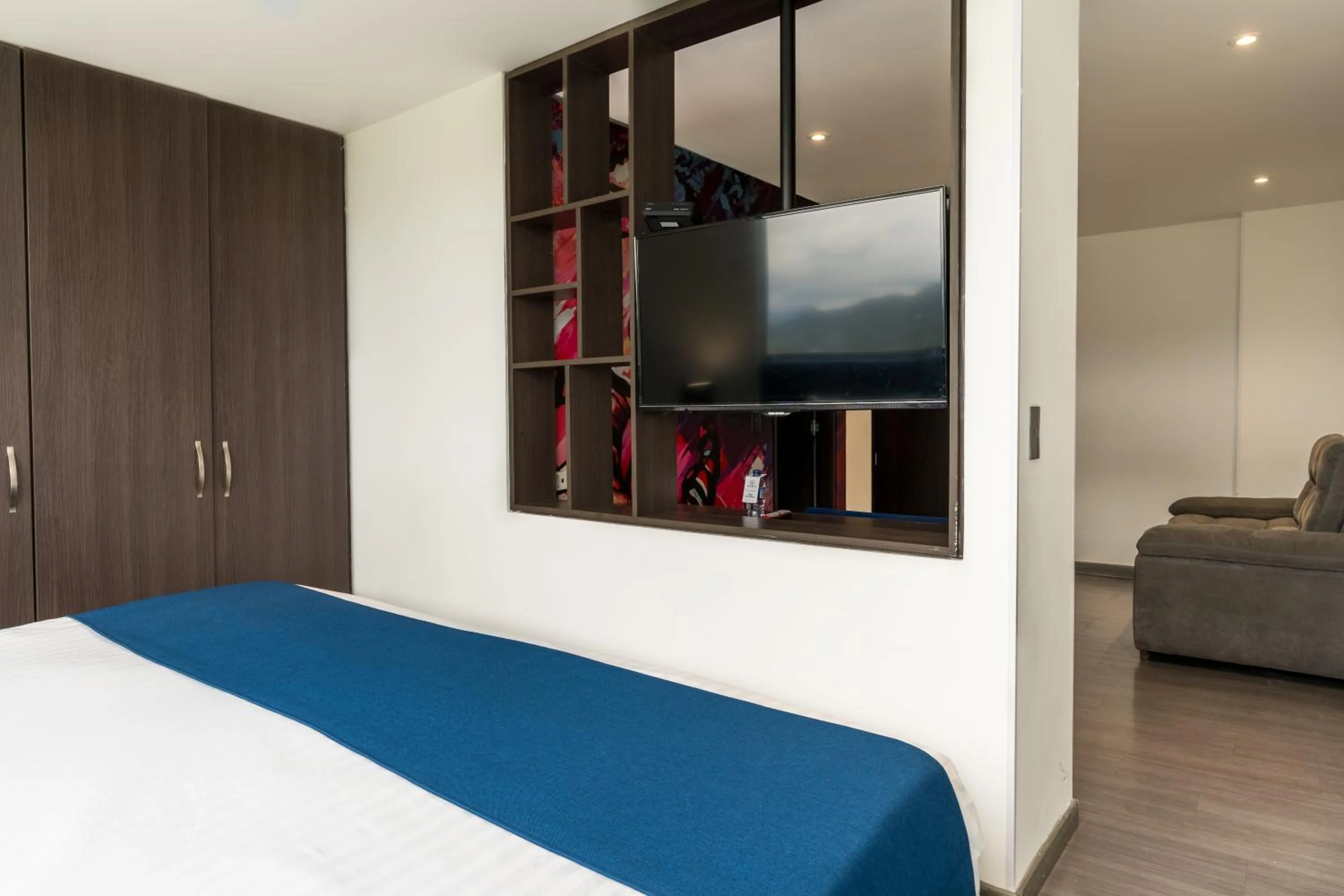 Bed in Pop Art Hotel Tocancipá y Centro de Convenciones