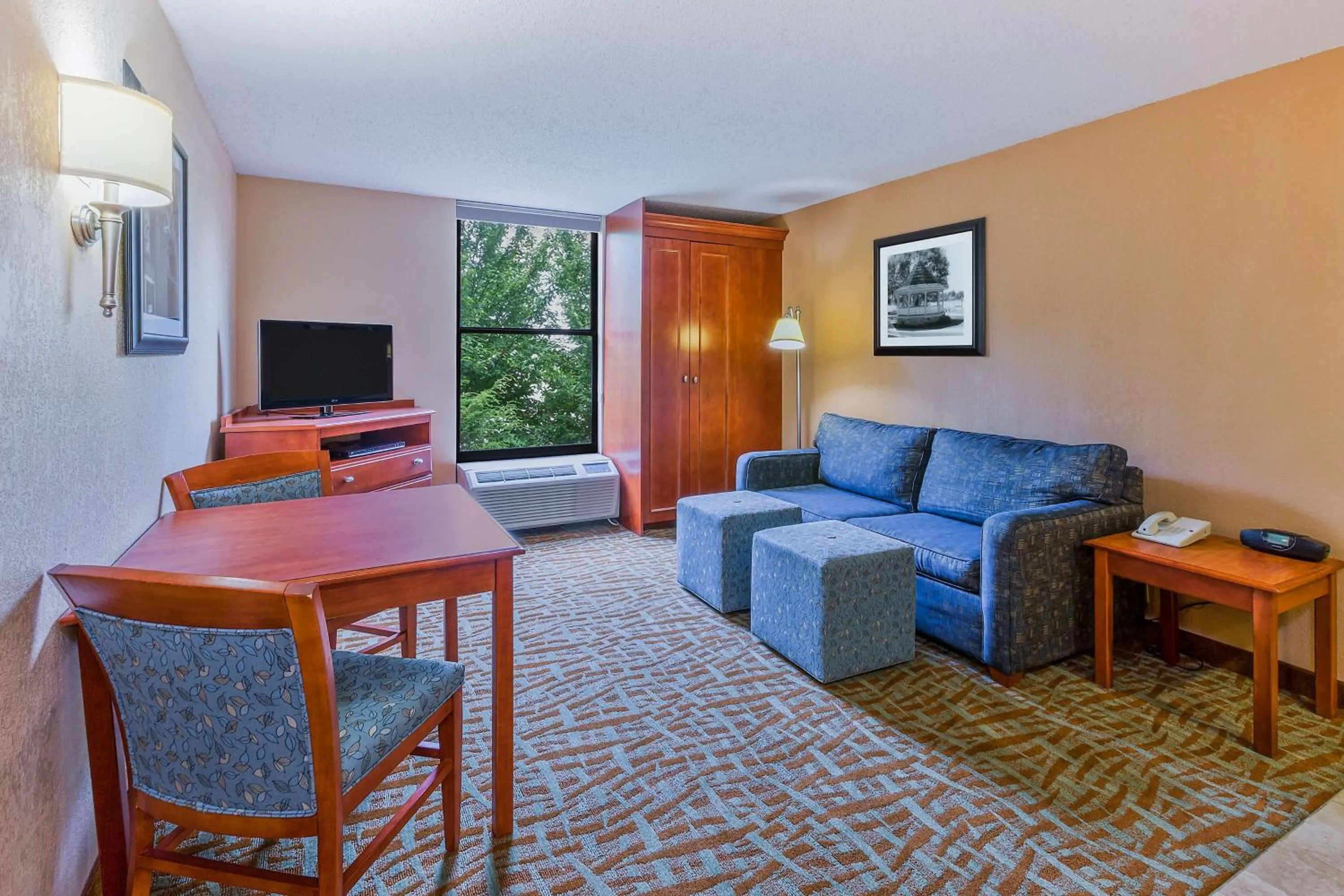Living room in Hampton Inn Hendersonville