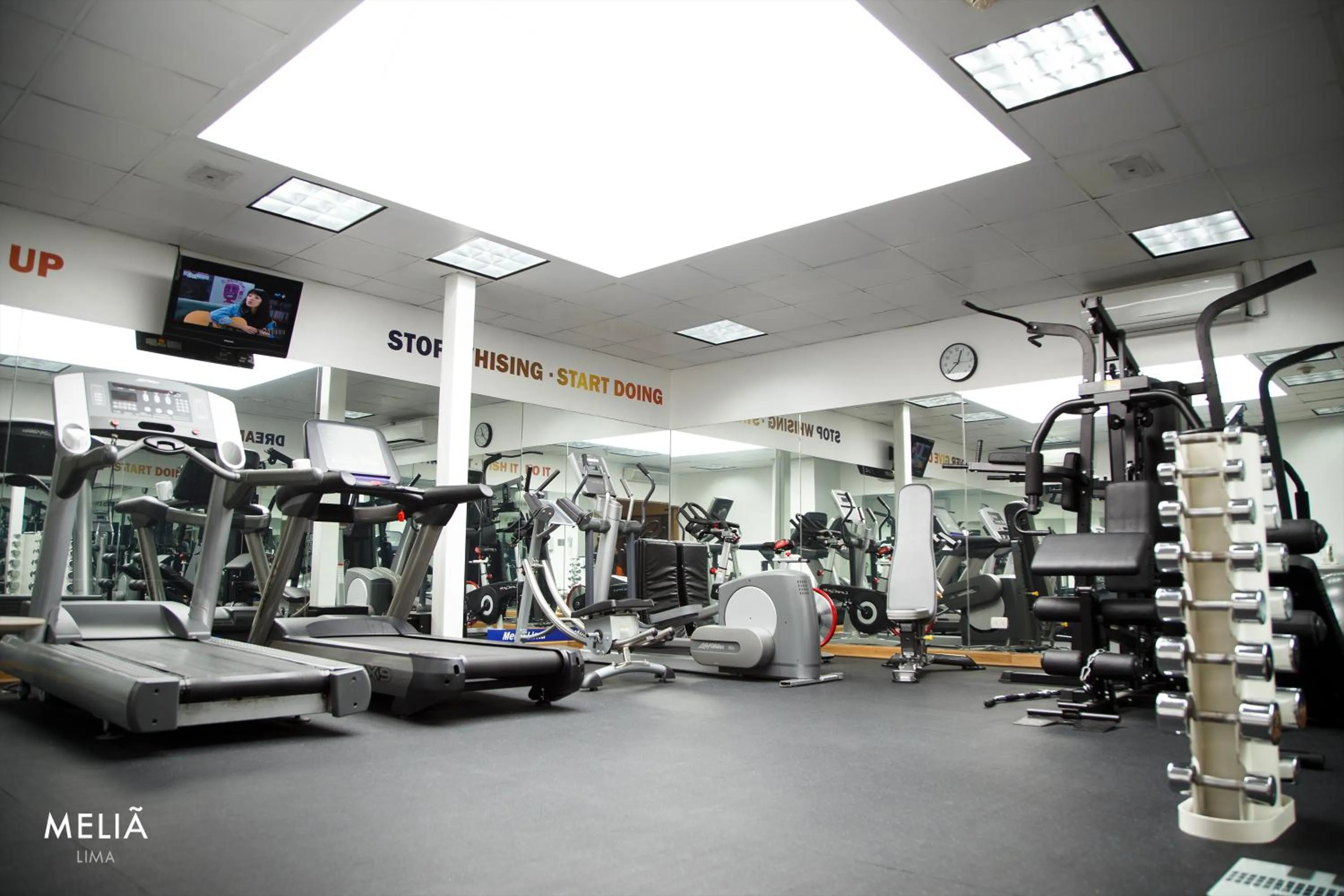 Fitness centre/facilities in Hotel Melia Lima
