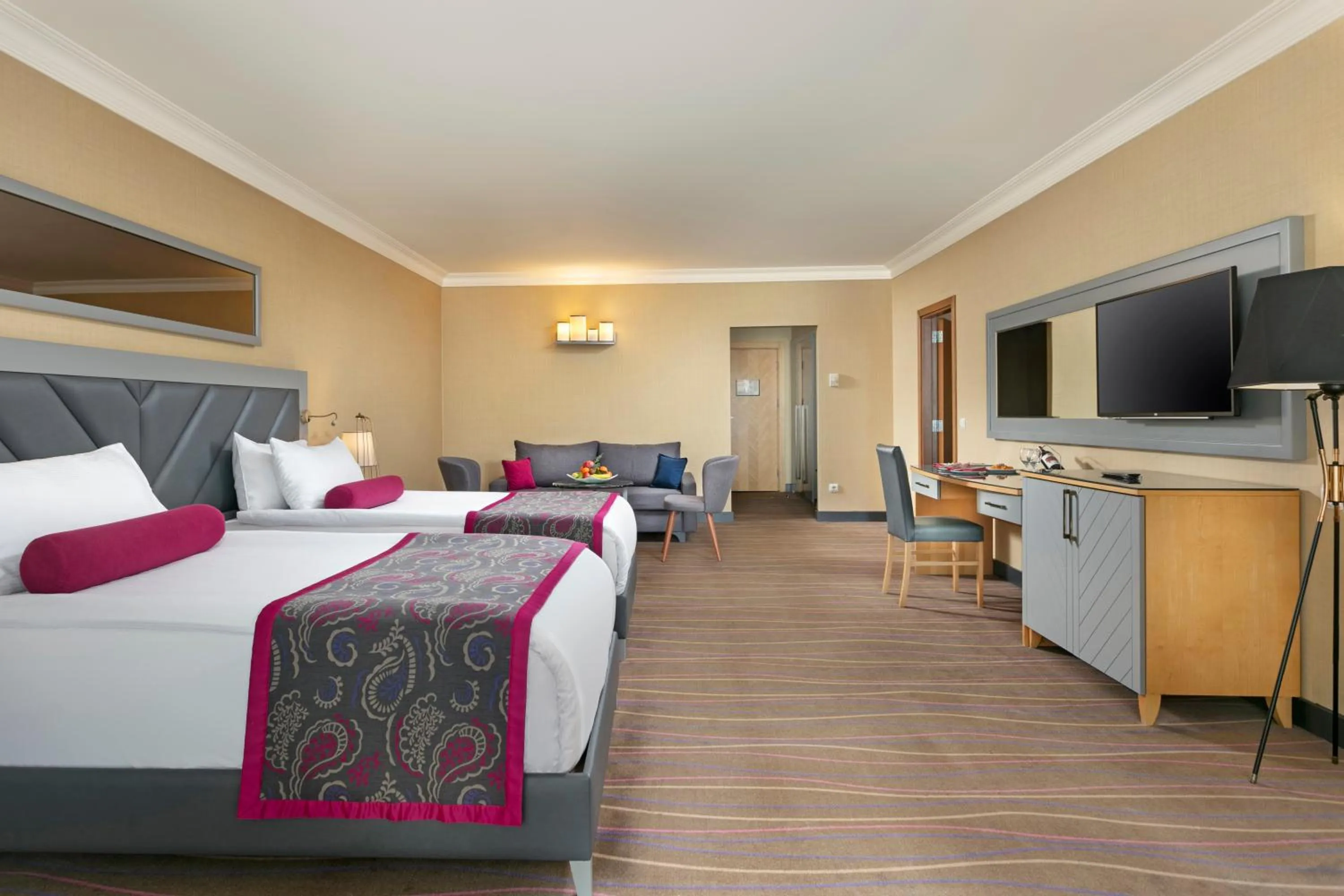 Bed in Sirene Belek Hotel