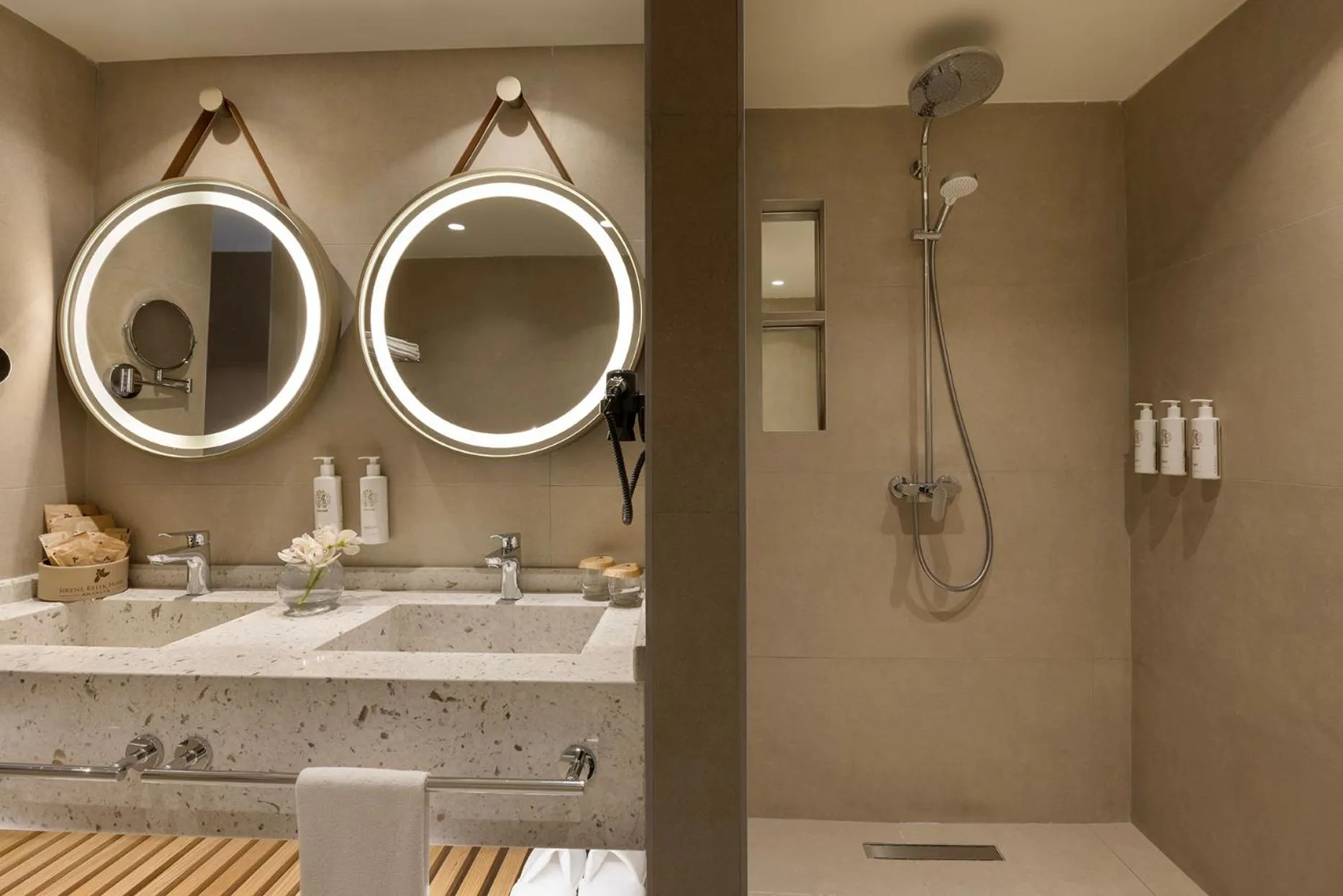 Shower in Sirene Belek Hotel