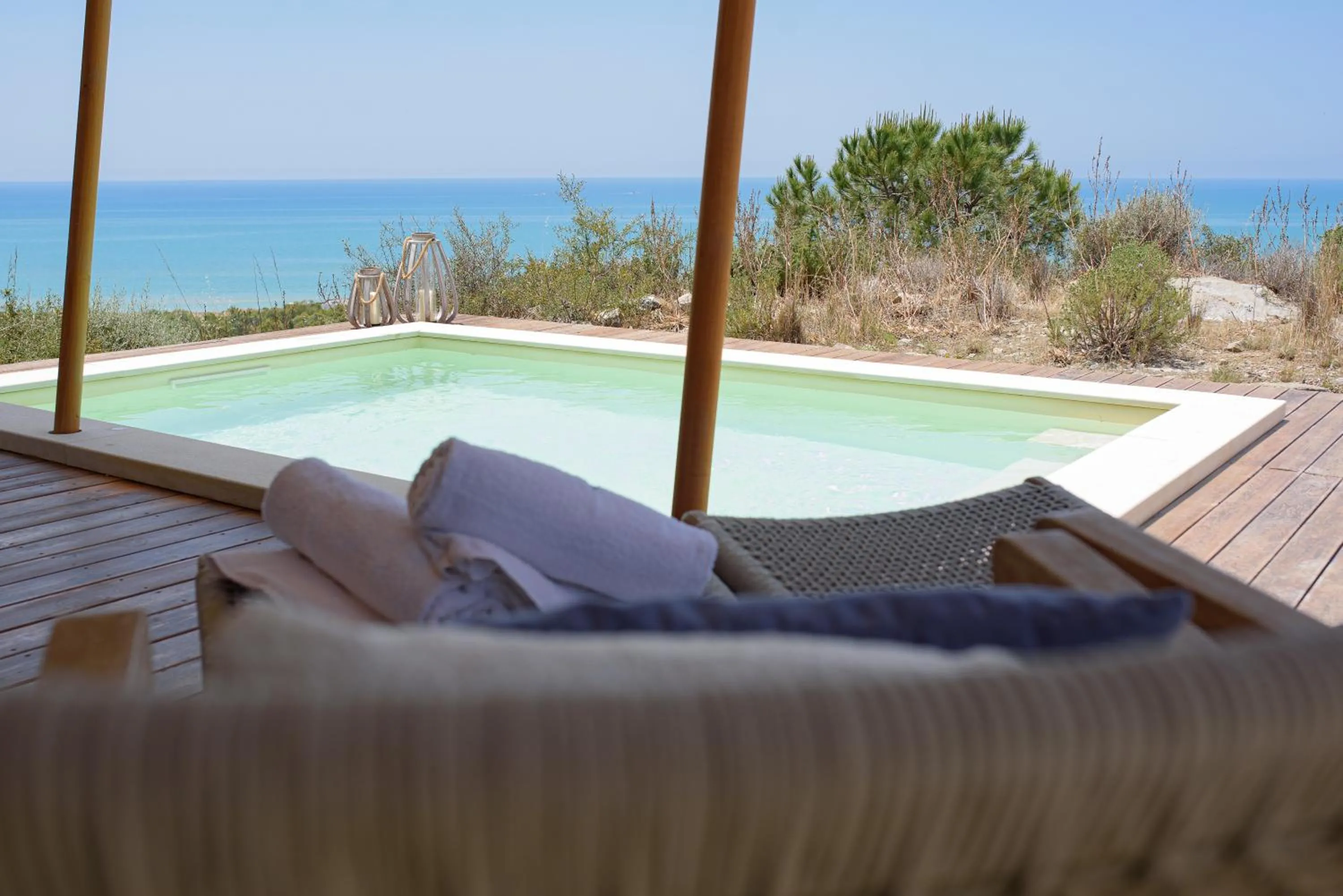 Swimming pool in Luna Minoica Suites and Apartments