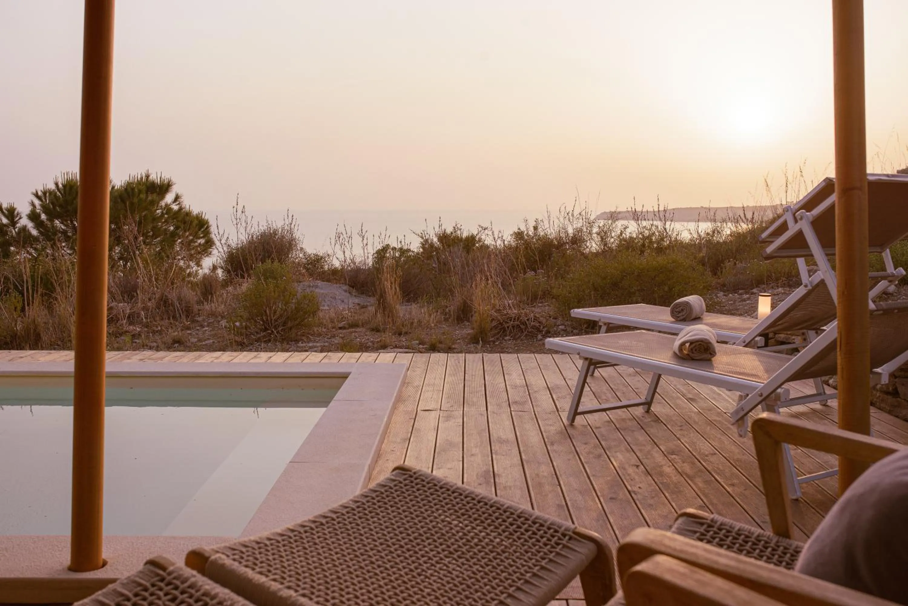 Swimming pool in Luna Minoica Suites and Apartments