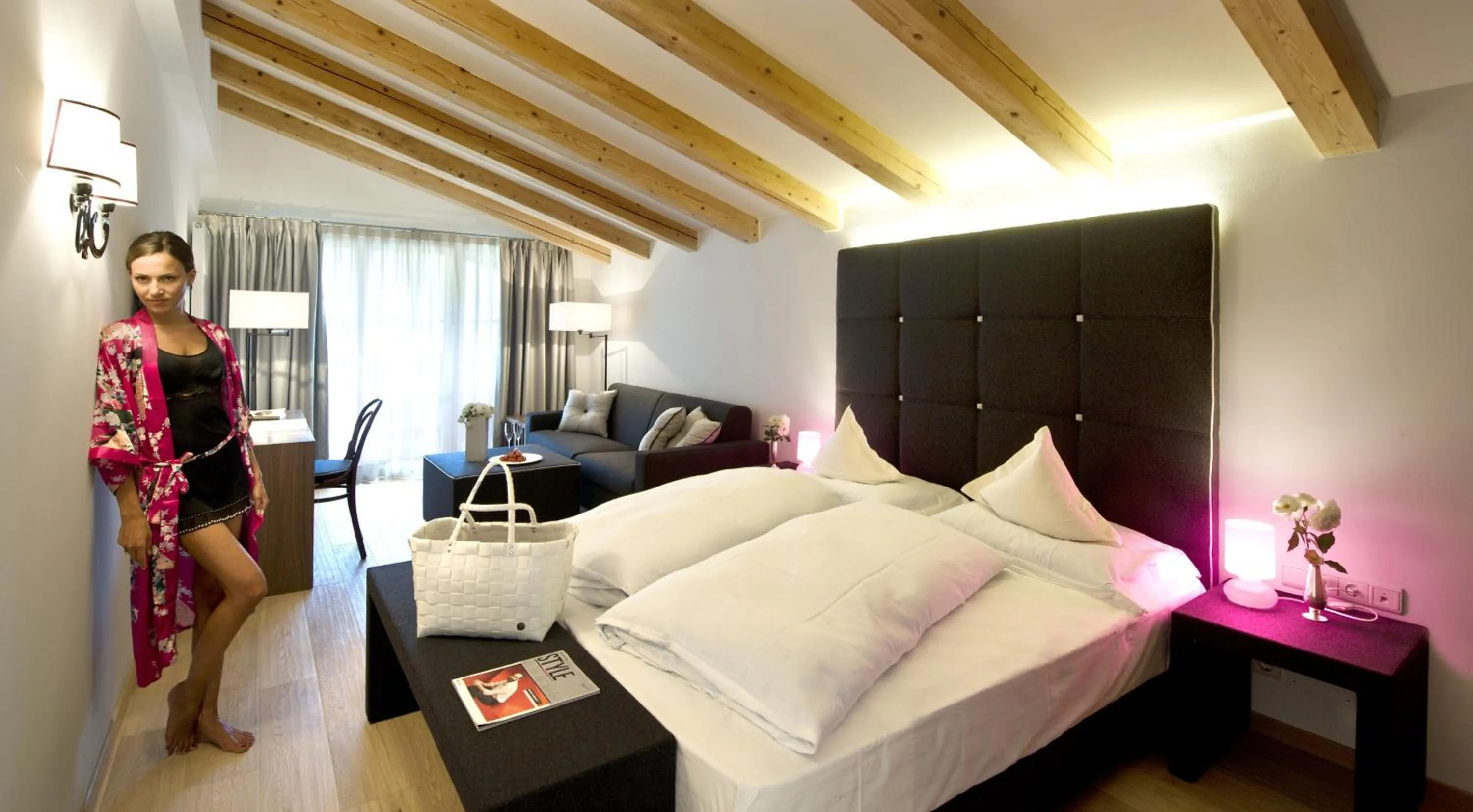 Bedroom, Bed in Romantik Hotel Post