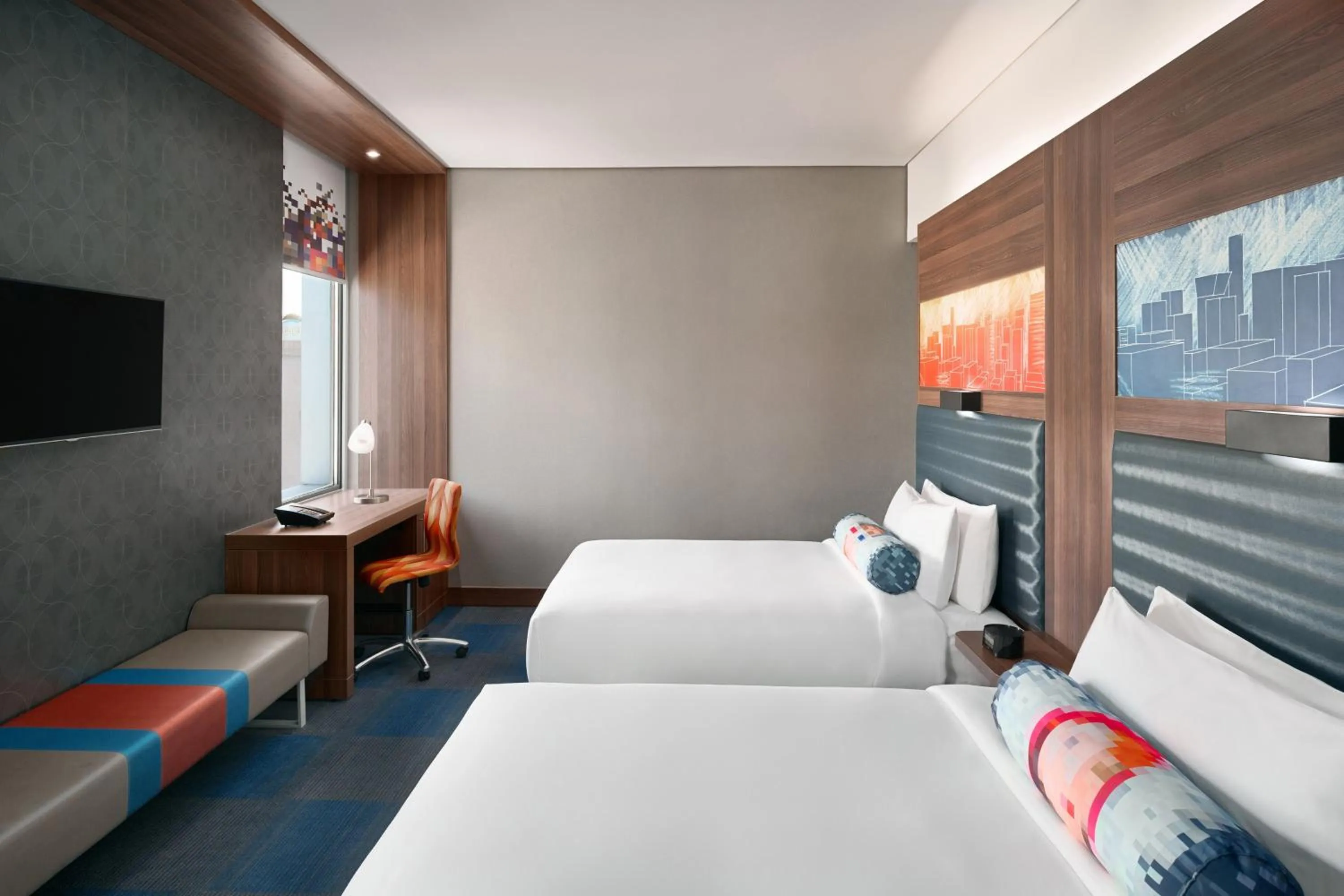Photo of the whole room, Bed in Aloft Dhahran Hotel