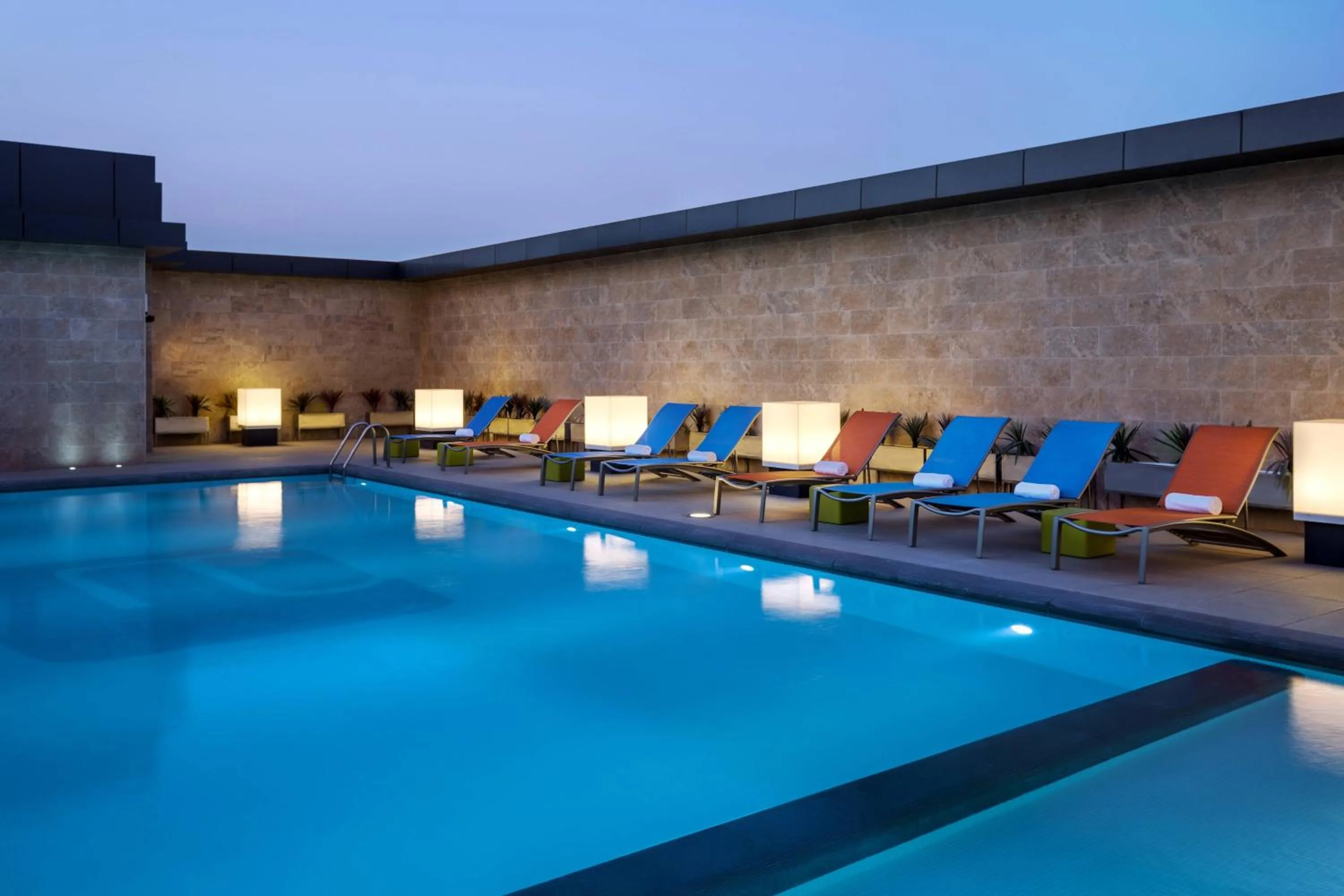 Swimming pool in Aloft Riyadh Hotel