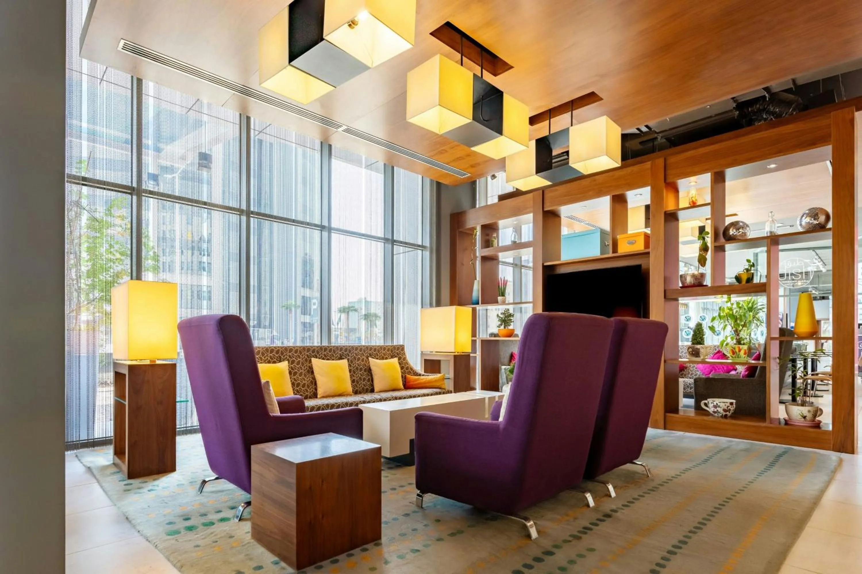 Lobby or reception in Aloft Riyadh Hotel