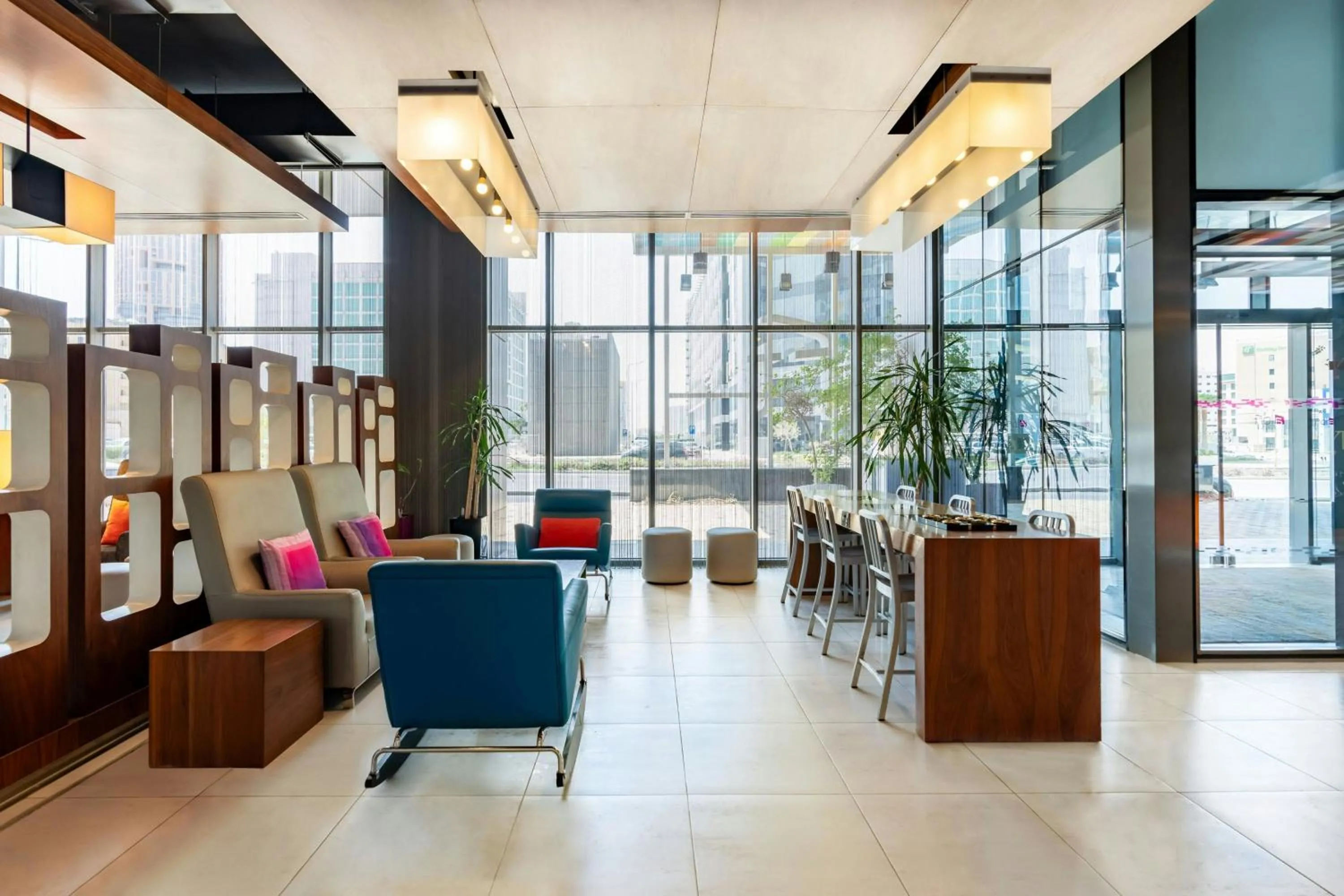 Lobby or reception in Aloft Riyadh Hotel