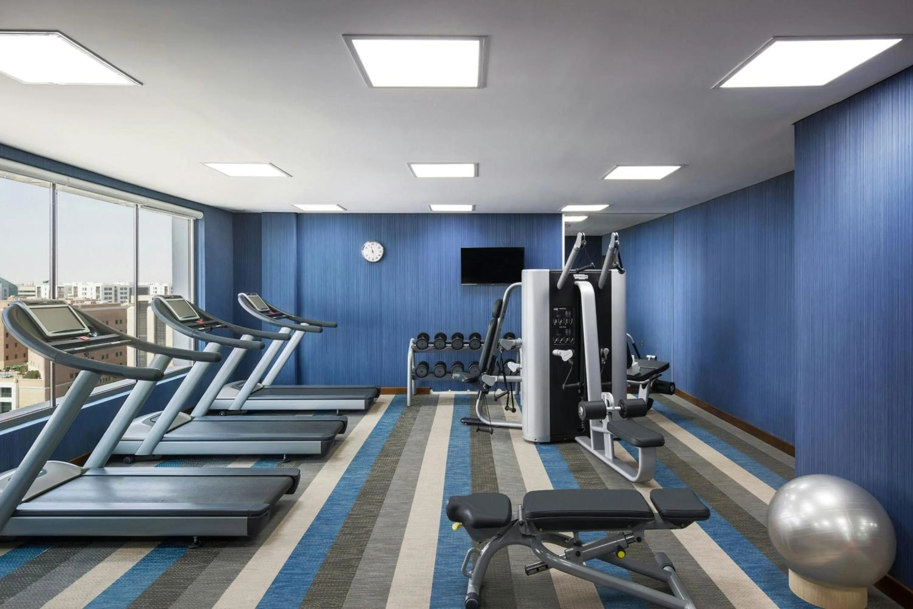 Fitness centre/facilities in Aloft Riyadh Hotel