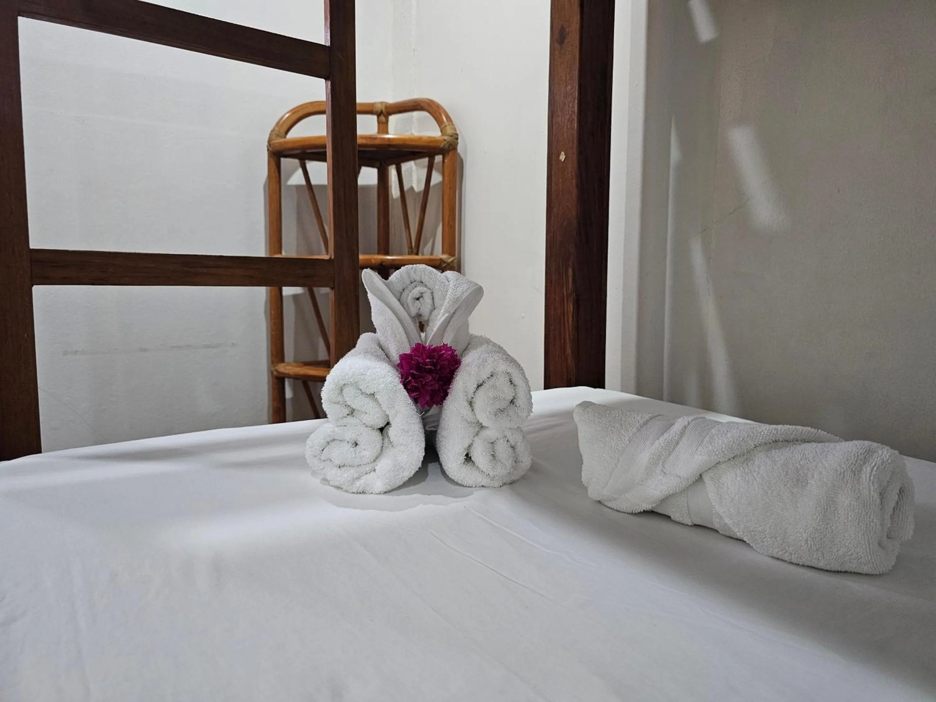 towels, Bed in Nuestra Casa