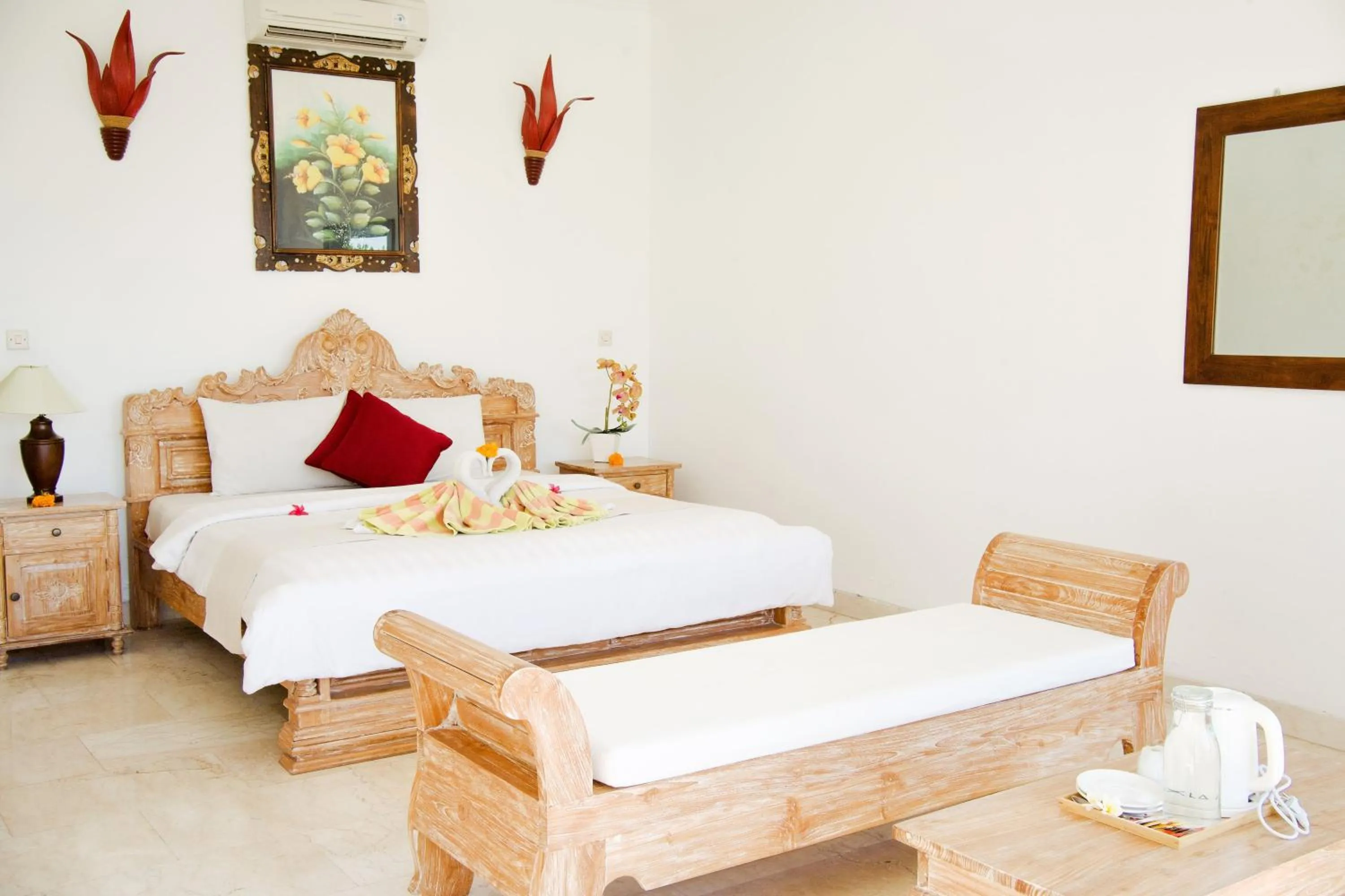 Bed in Alam Bali Beach Resort