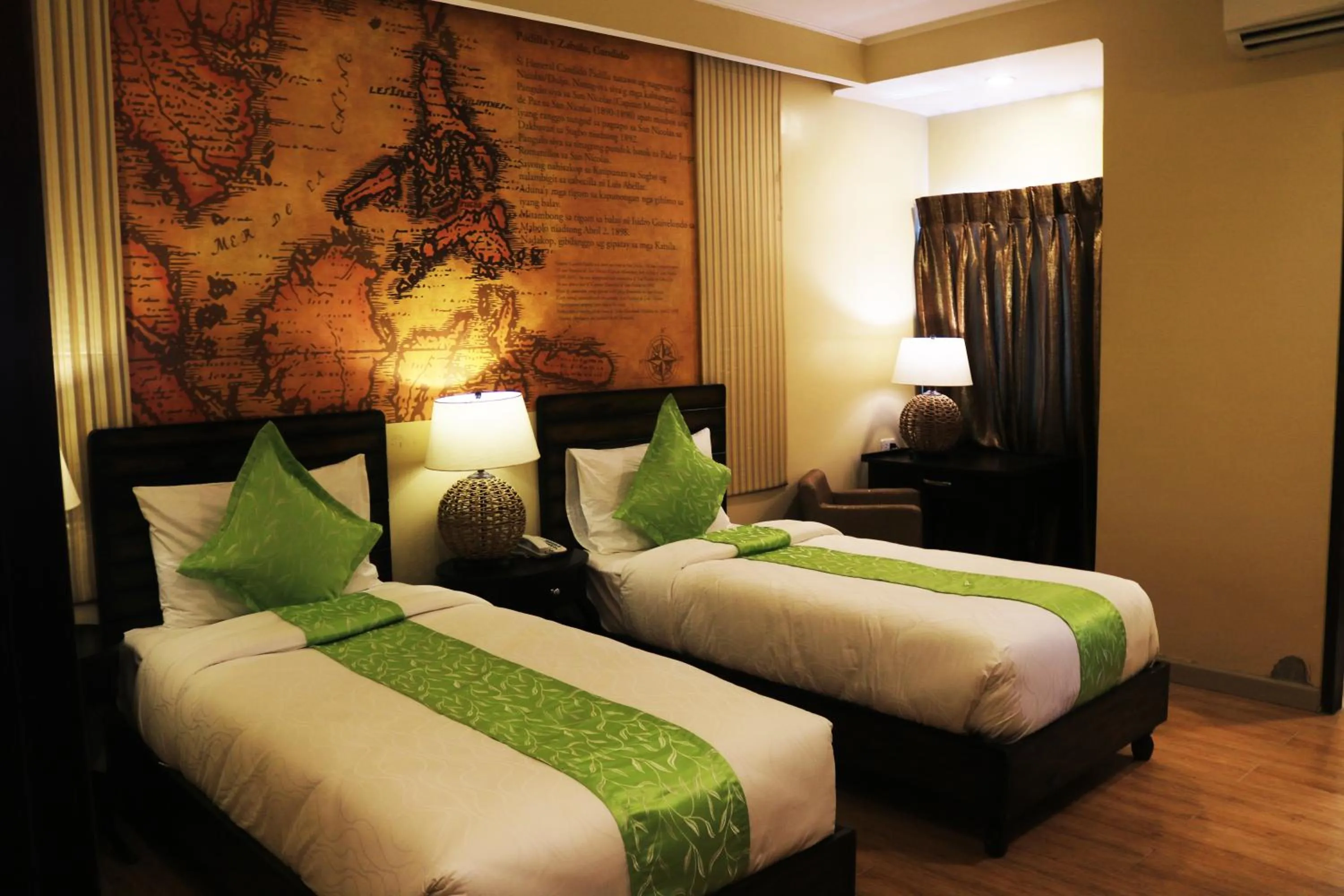 Bed in Palm Grass Hotel