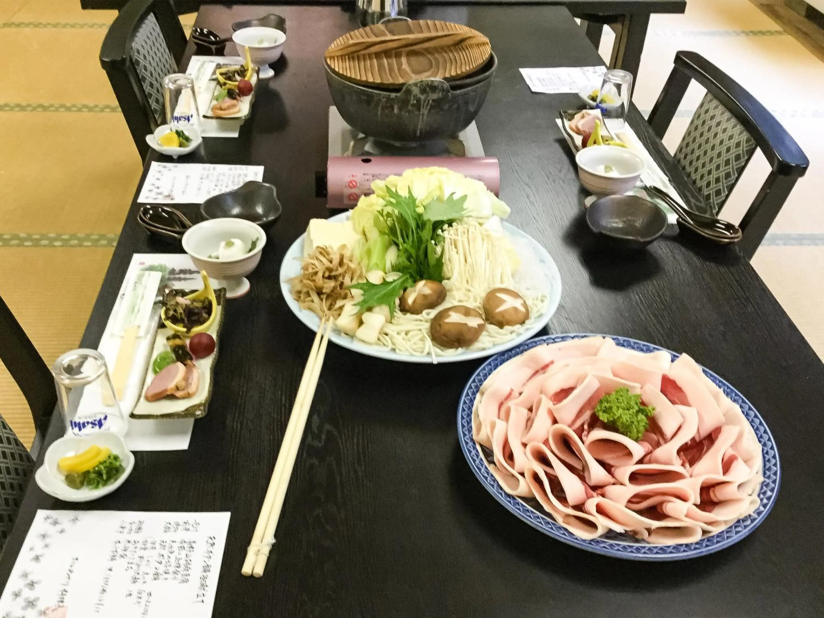 Dinner in Hotel Nosegawa