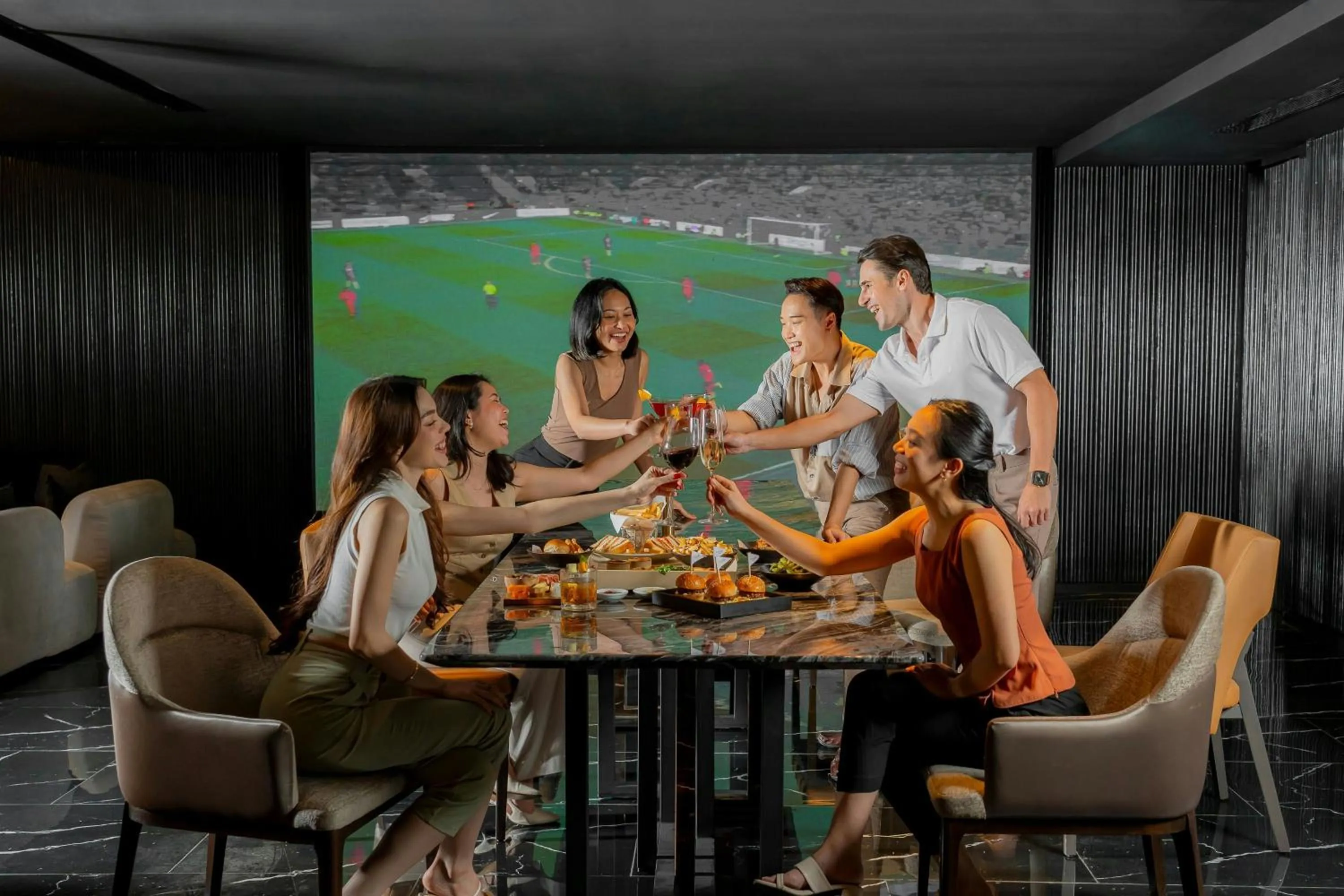 Lounge or bar in Bangkok Marriott Marquis Queens Park