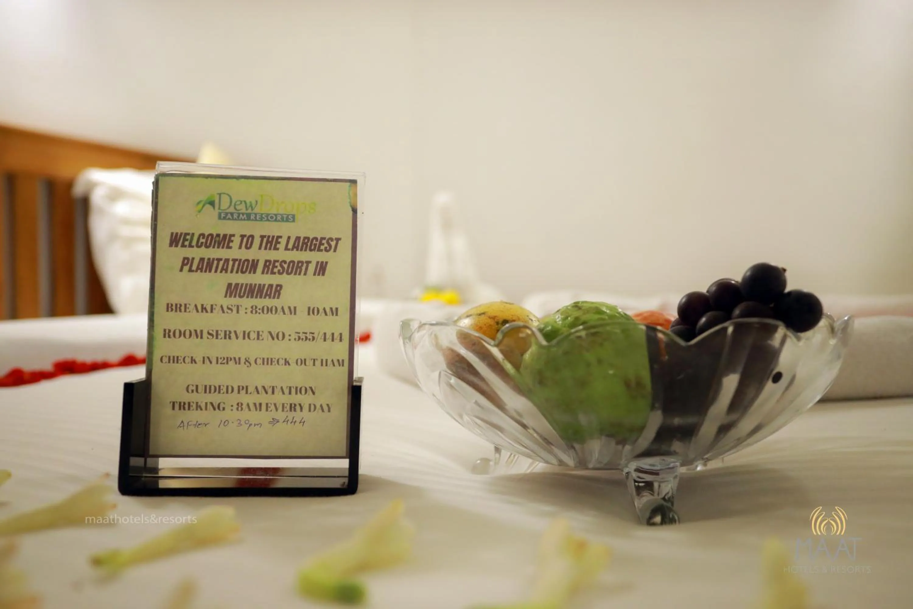 Food and drinks in Dew Drops Farm Resorts