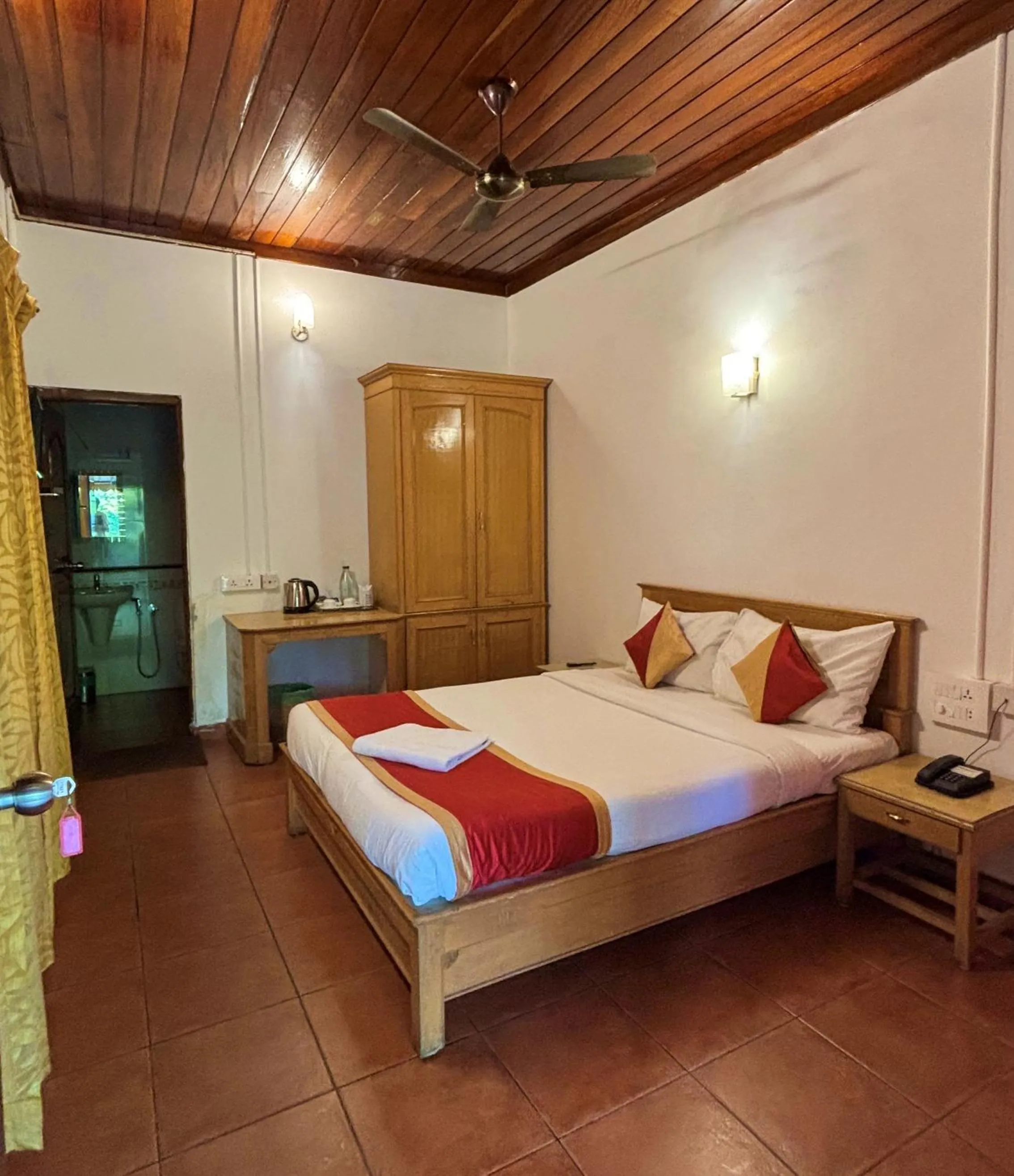 Bed in Dew Drops Farm Resorts