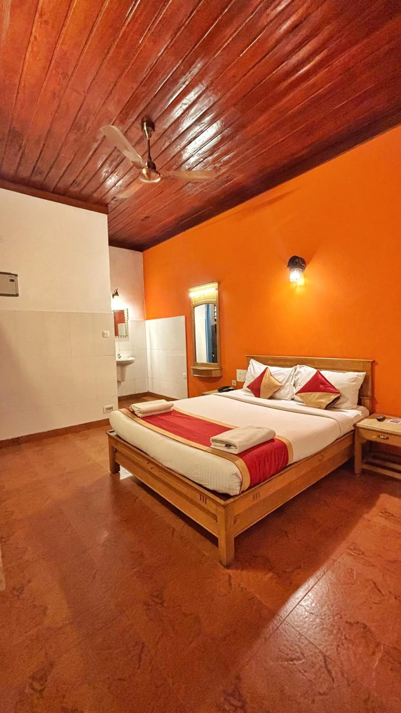 Bedroom, Bed in Dew Drops Farm Resorts