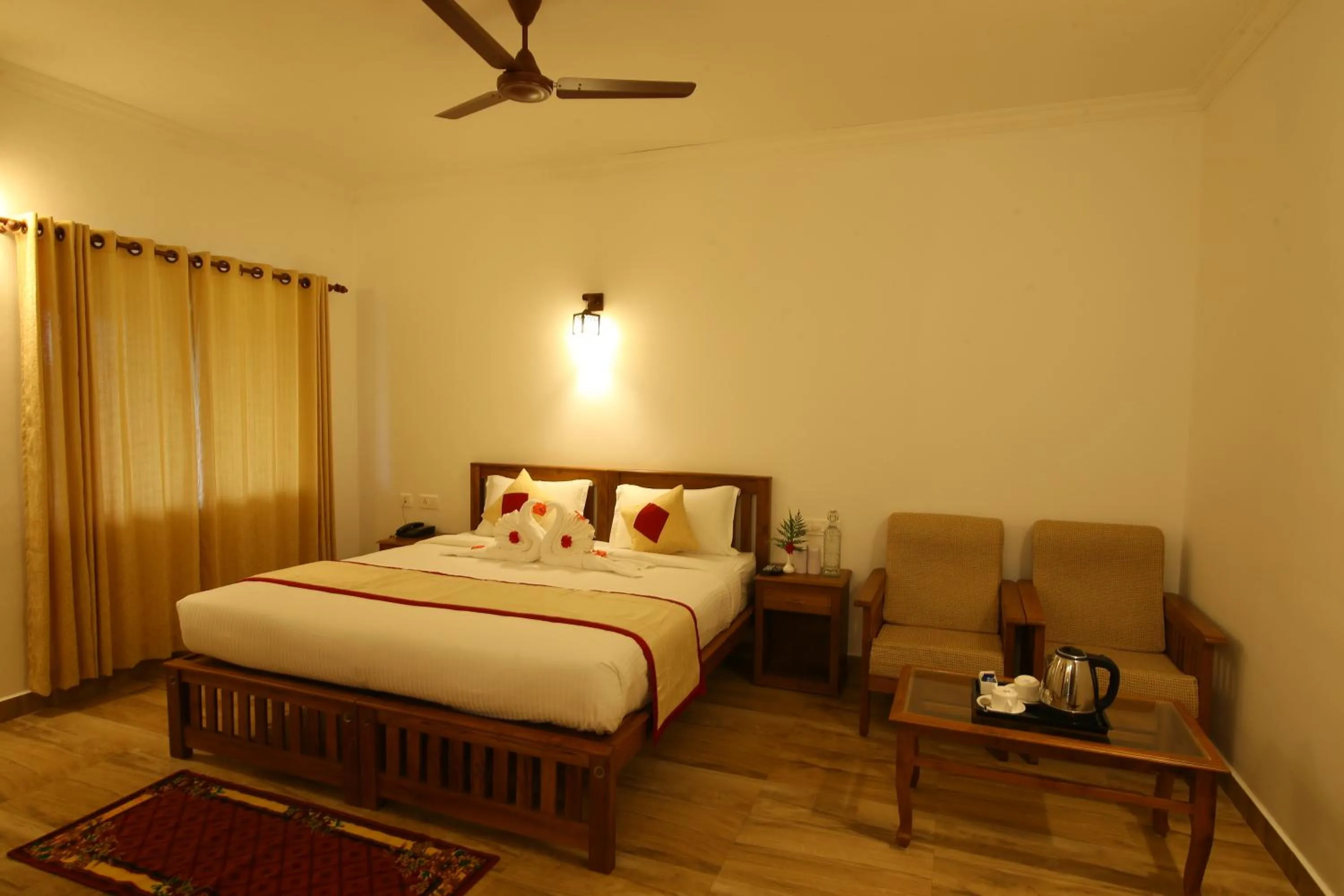 Bed in Dew Drops Farm Resorts