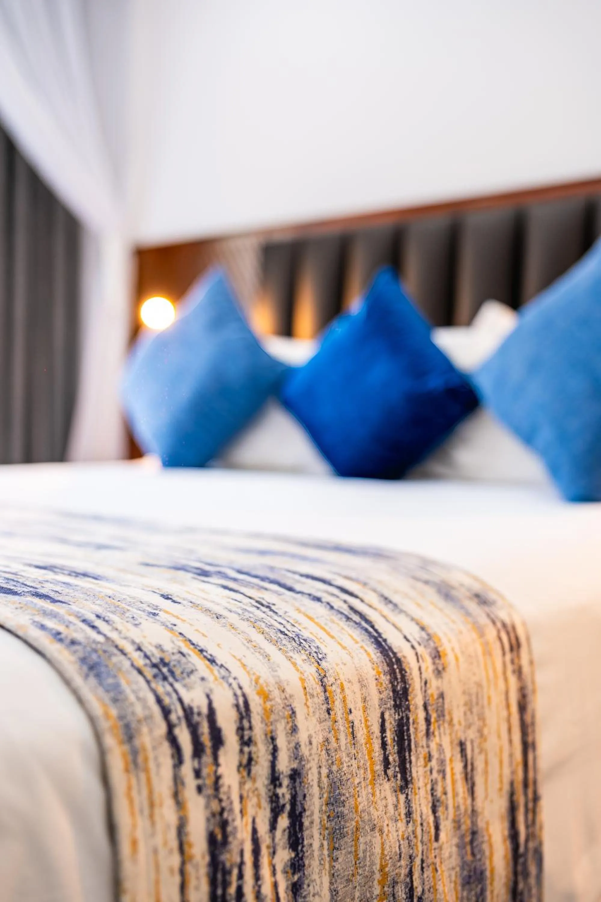 Bed in Azambezi River Lodge