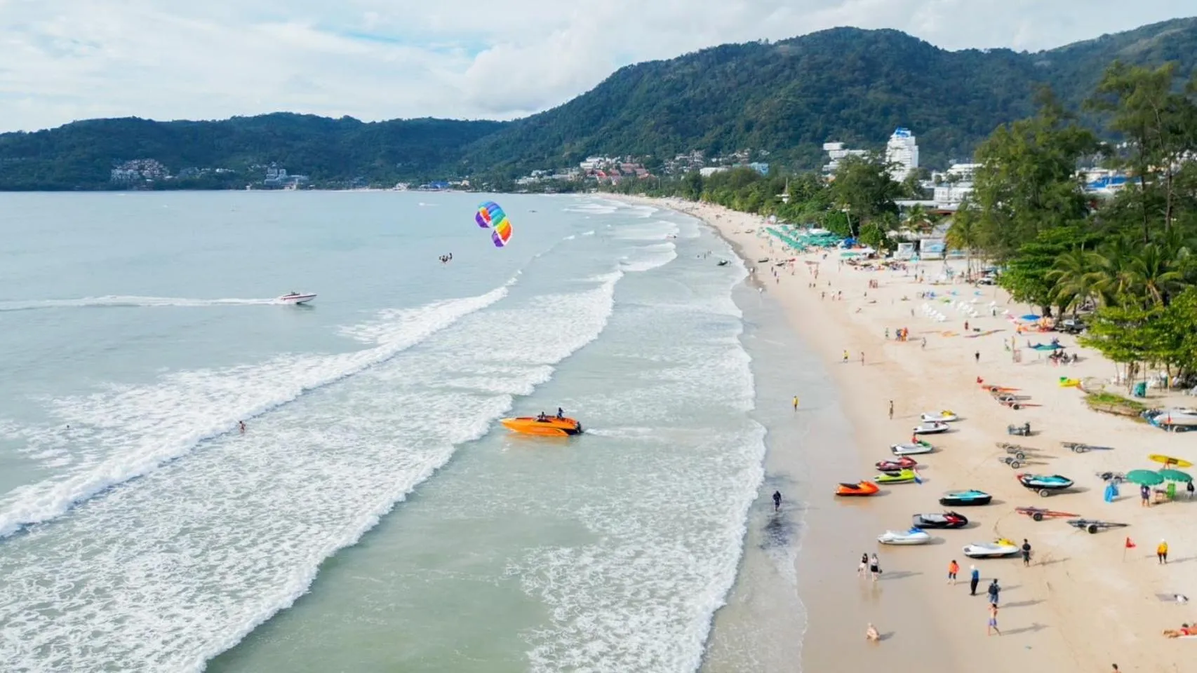 Beach in BearPacker Patong Hostel