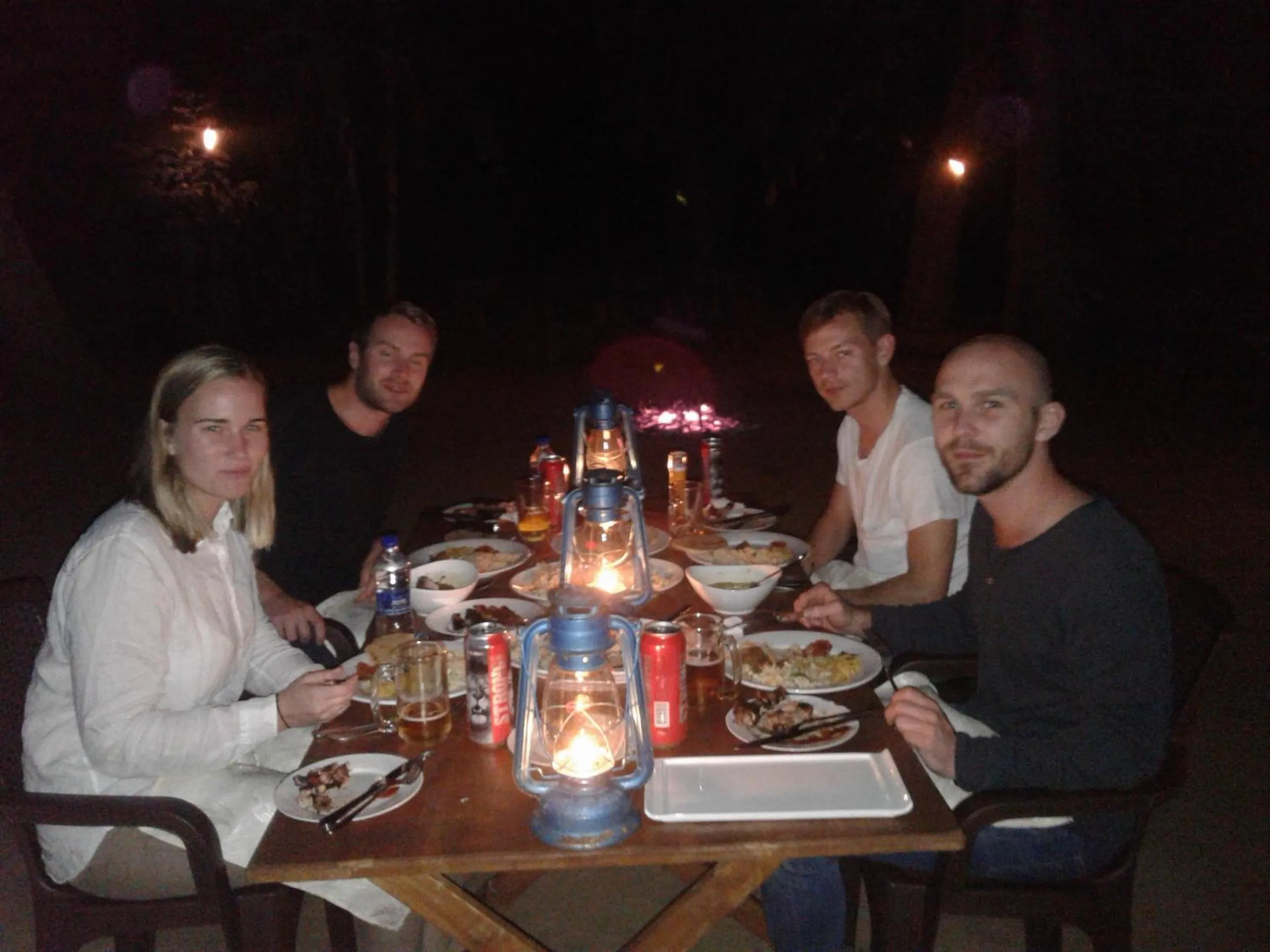 group of guests in Makulu Safari Camping