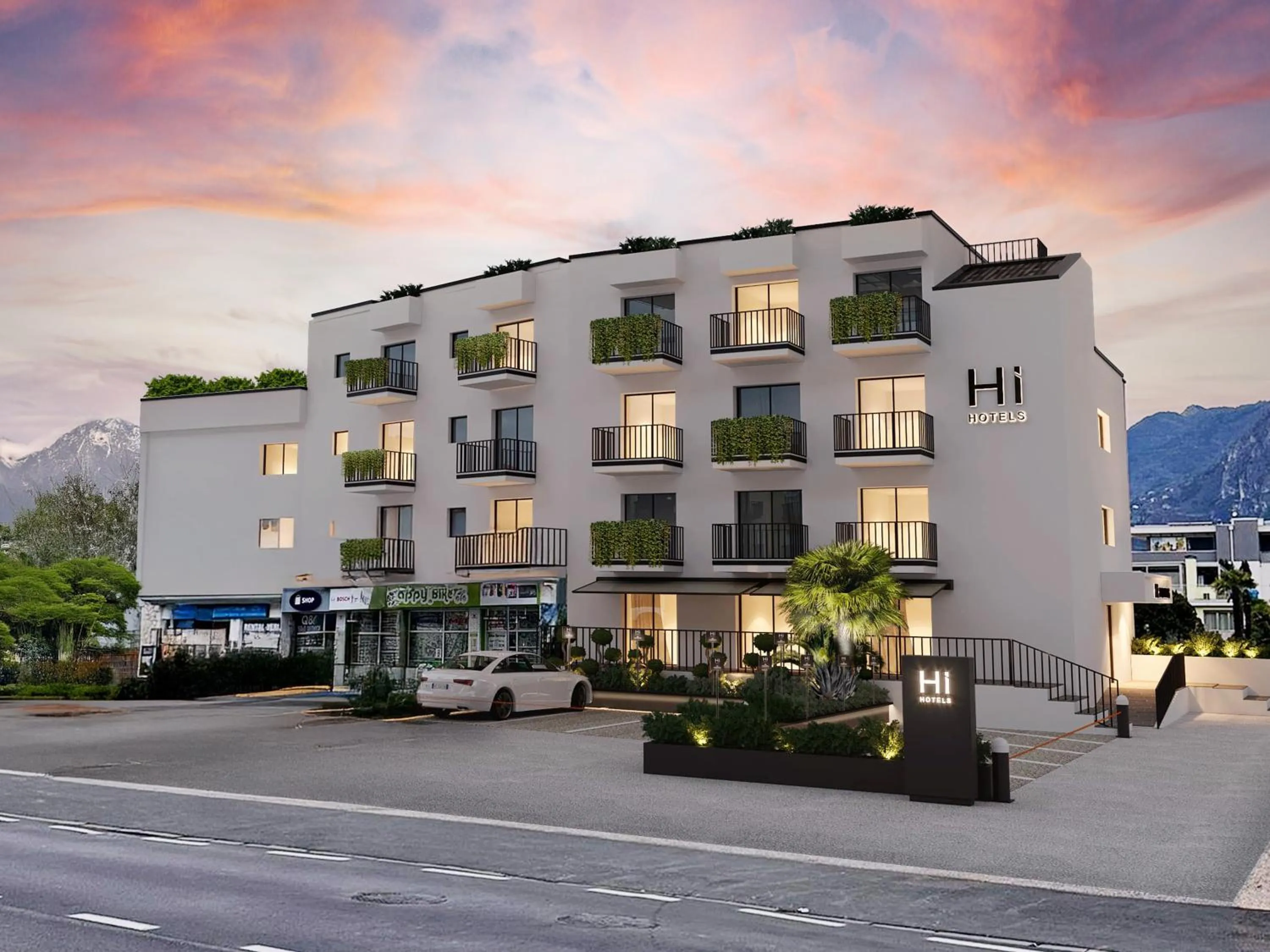 Property building in Hi Hotels Riva del Garda