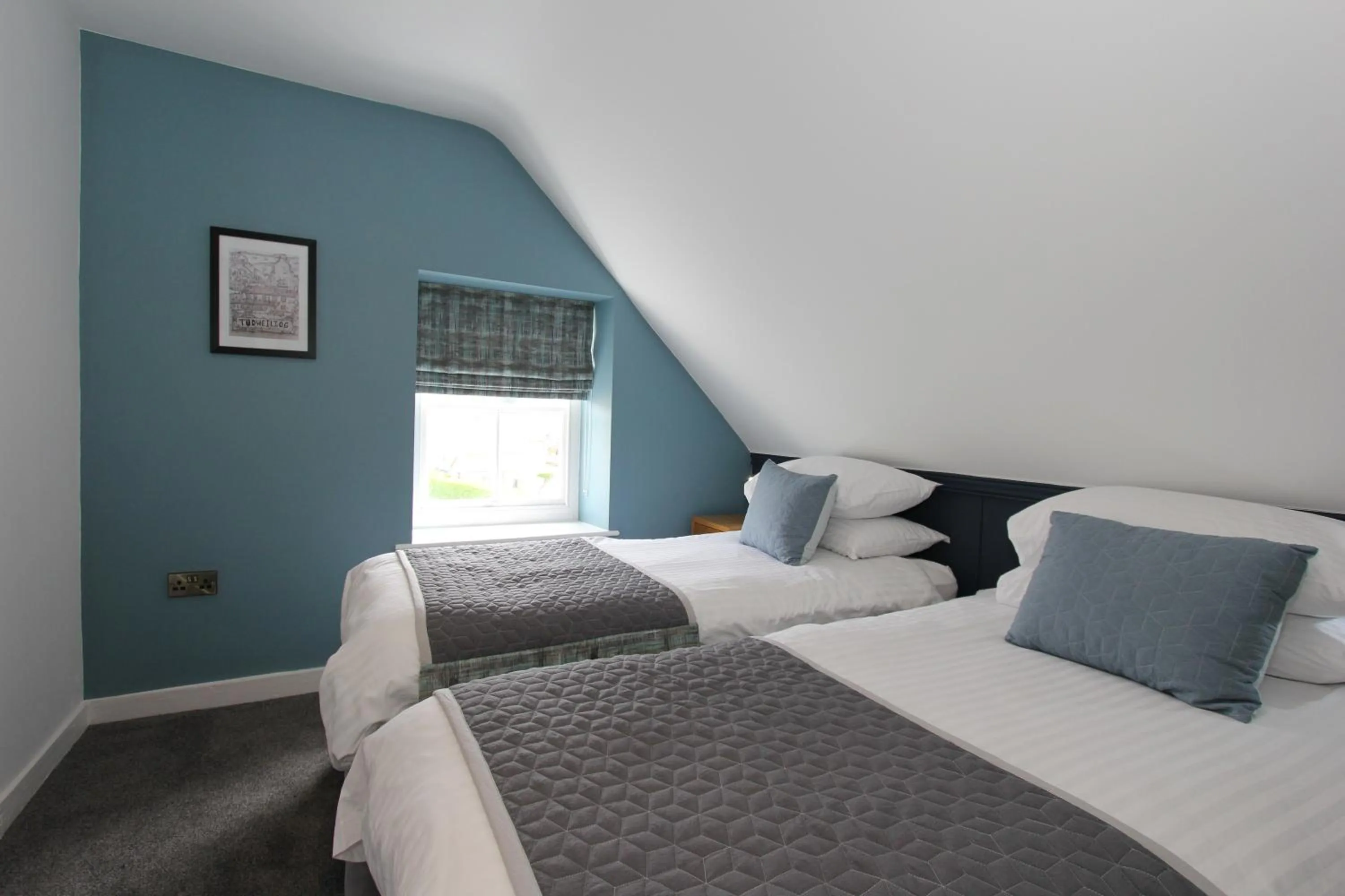 Bed in Gwesty Nanhoron Arms Hotel