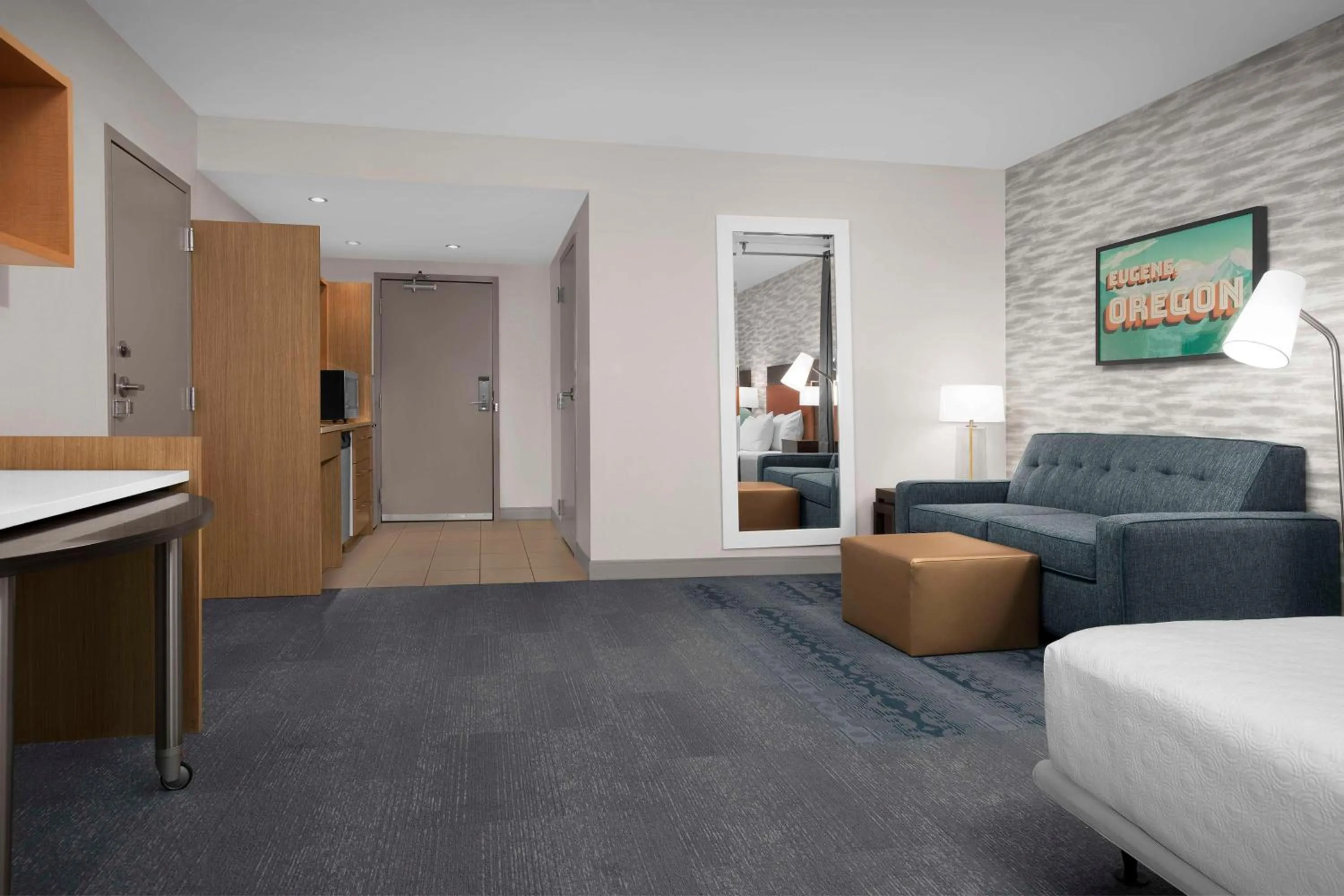 Bed in Home2 Suites by Hilton Eugene Downtown University Area