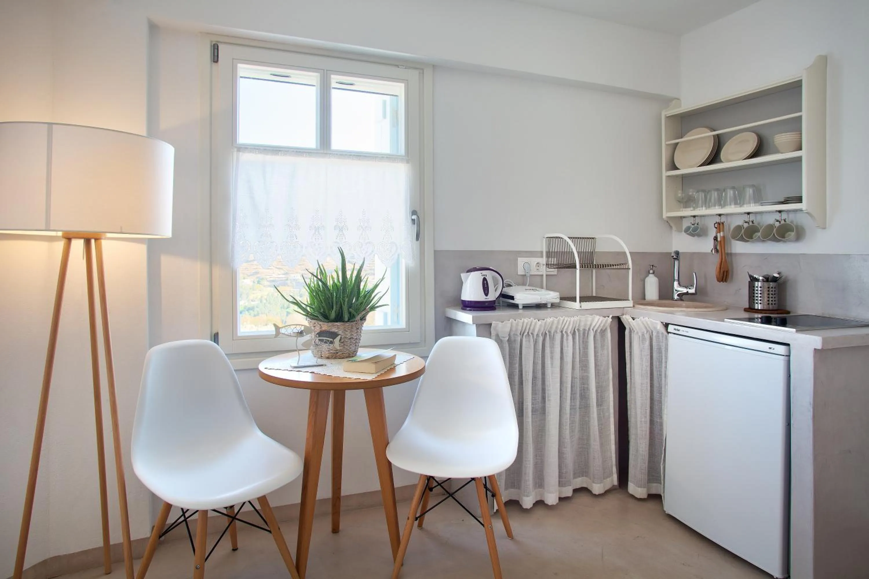 Seating area in Anemomiloi Andros