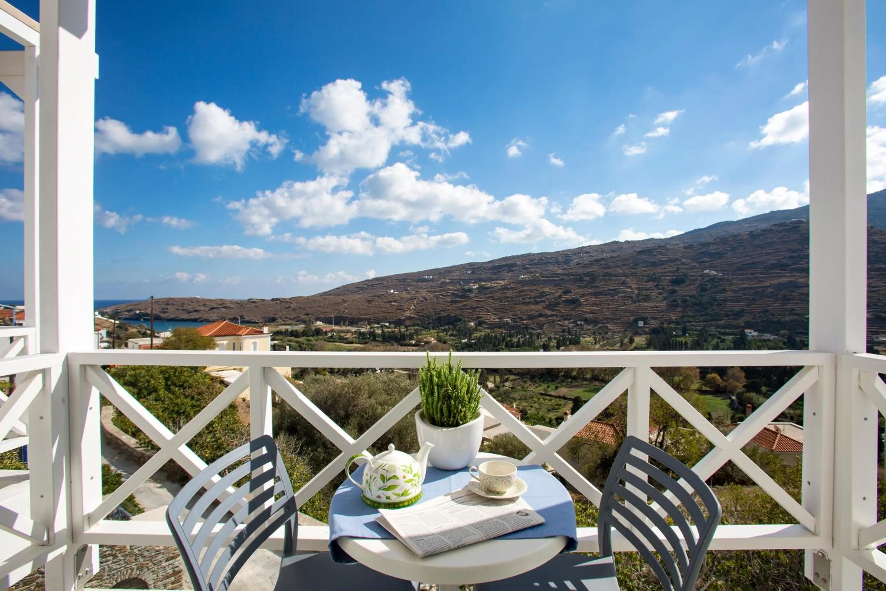 Natural landscape in Anemomiloi Andros