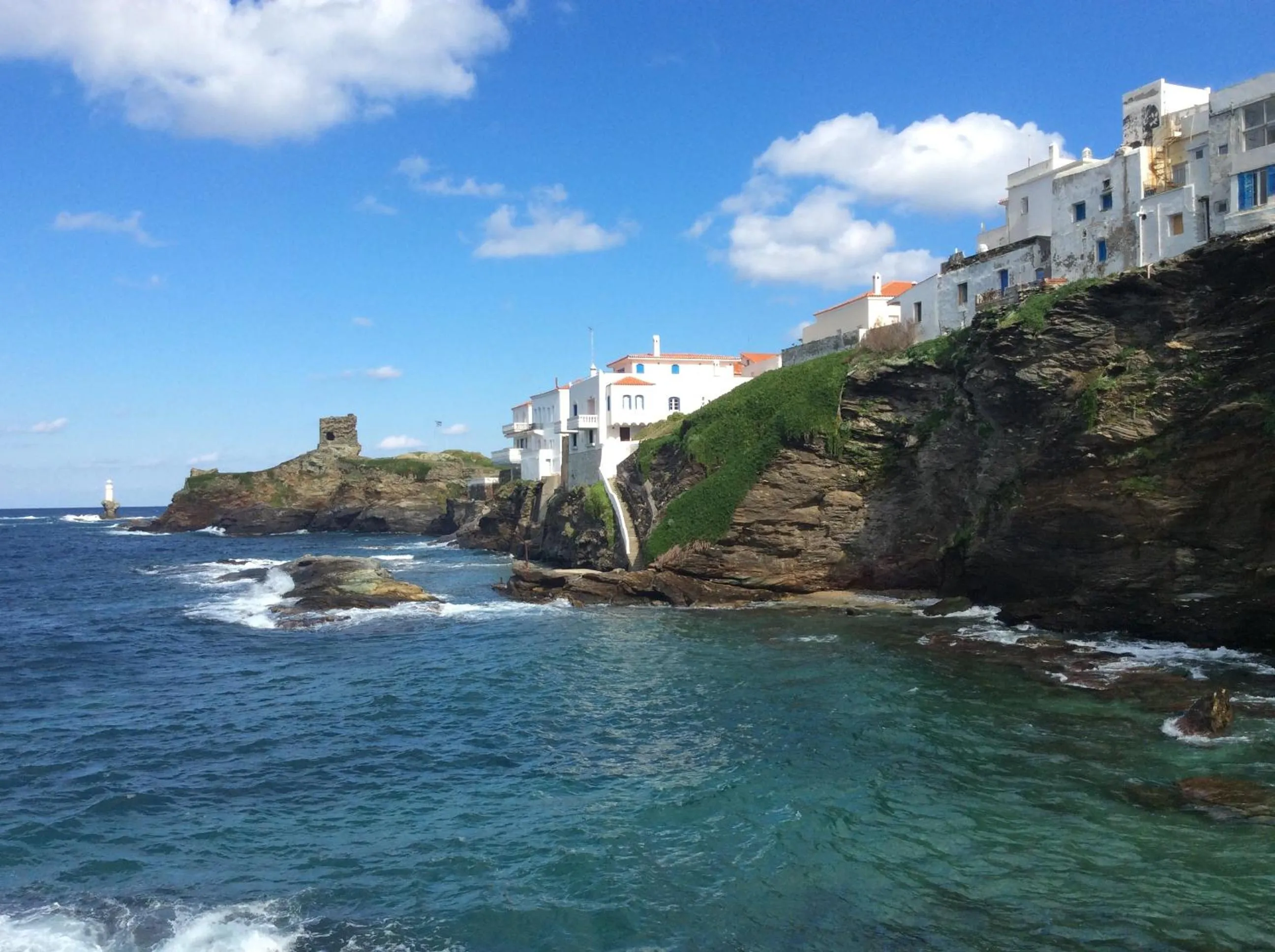 Natural landscape in Anemomiloi Andros