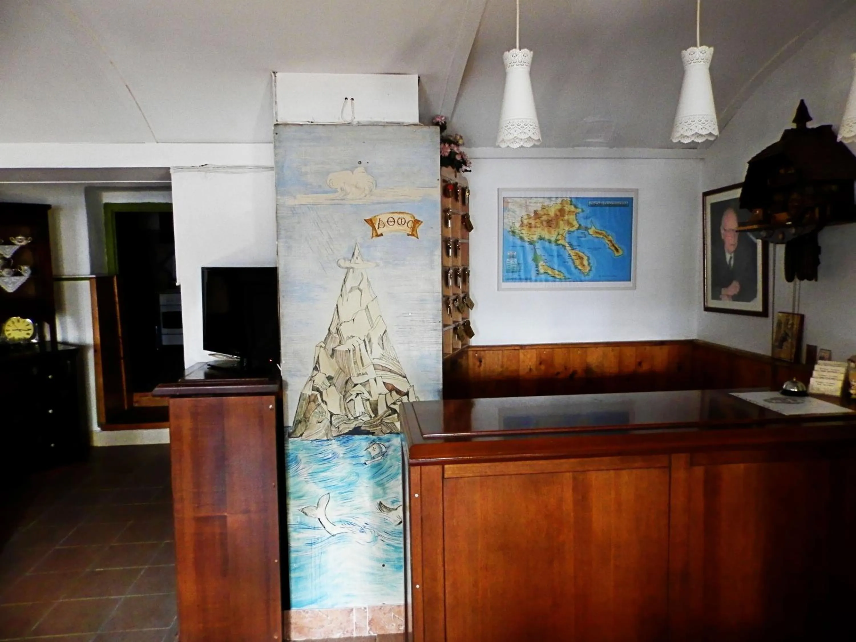 Lobby or reception in Akanthos Hotel