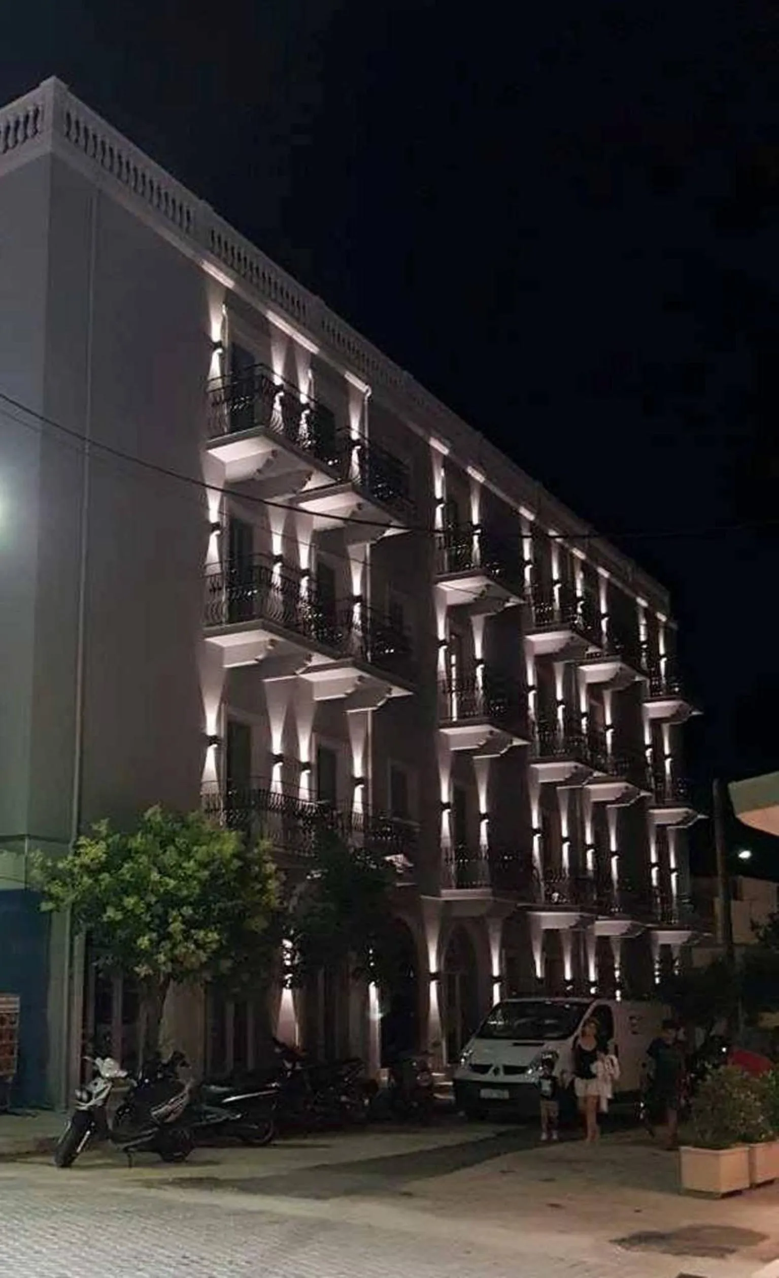 Facade/entrance in Aenos Hotel