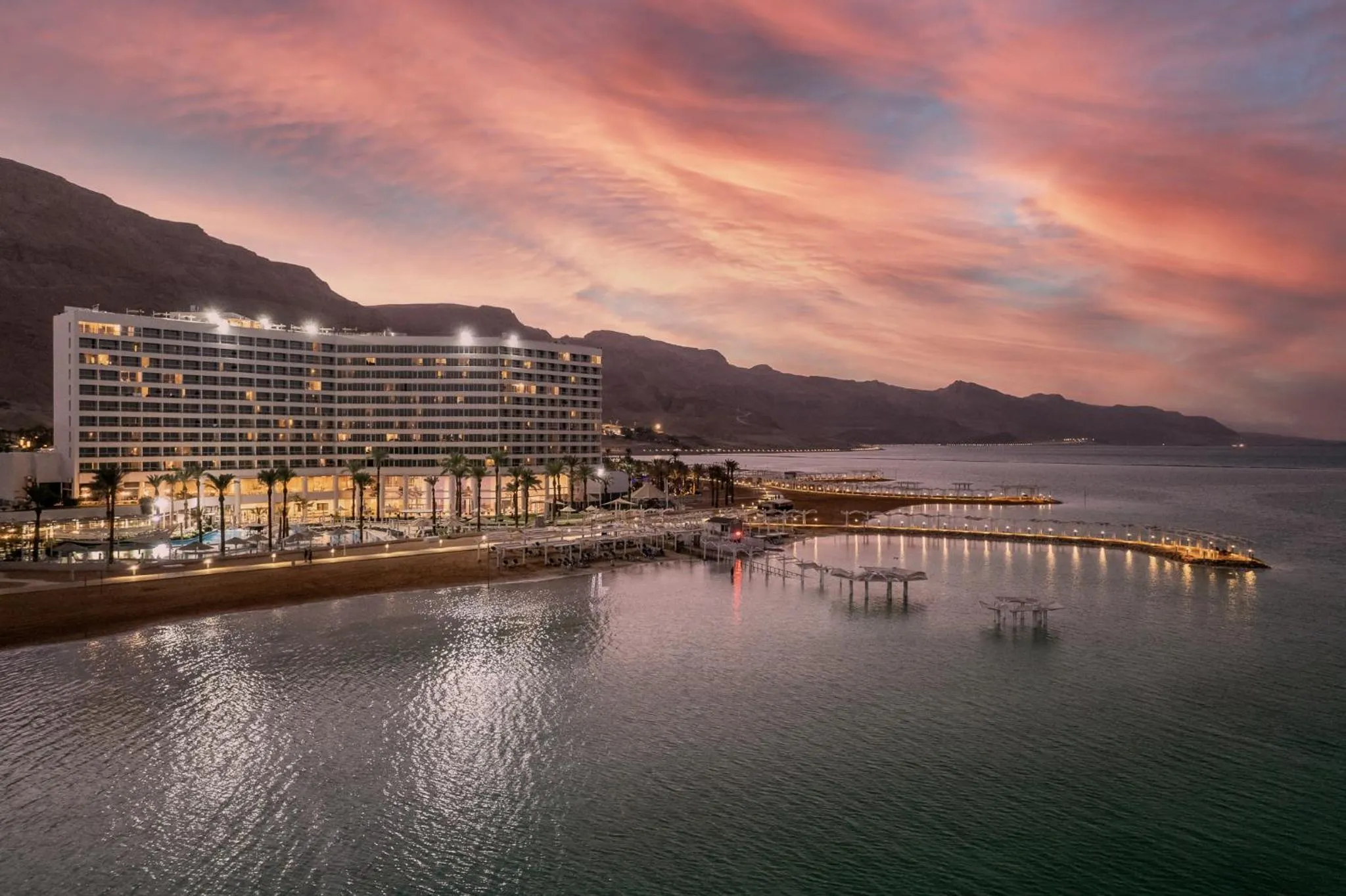 Sunset in Vert Dead Sea by AFI Hotels