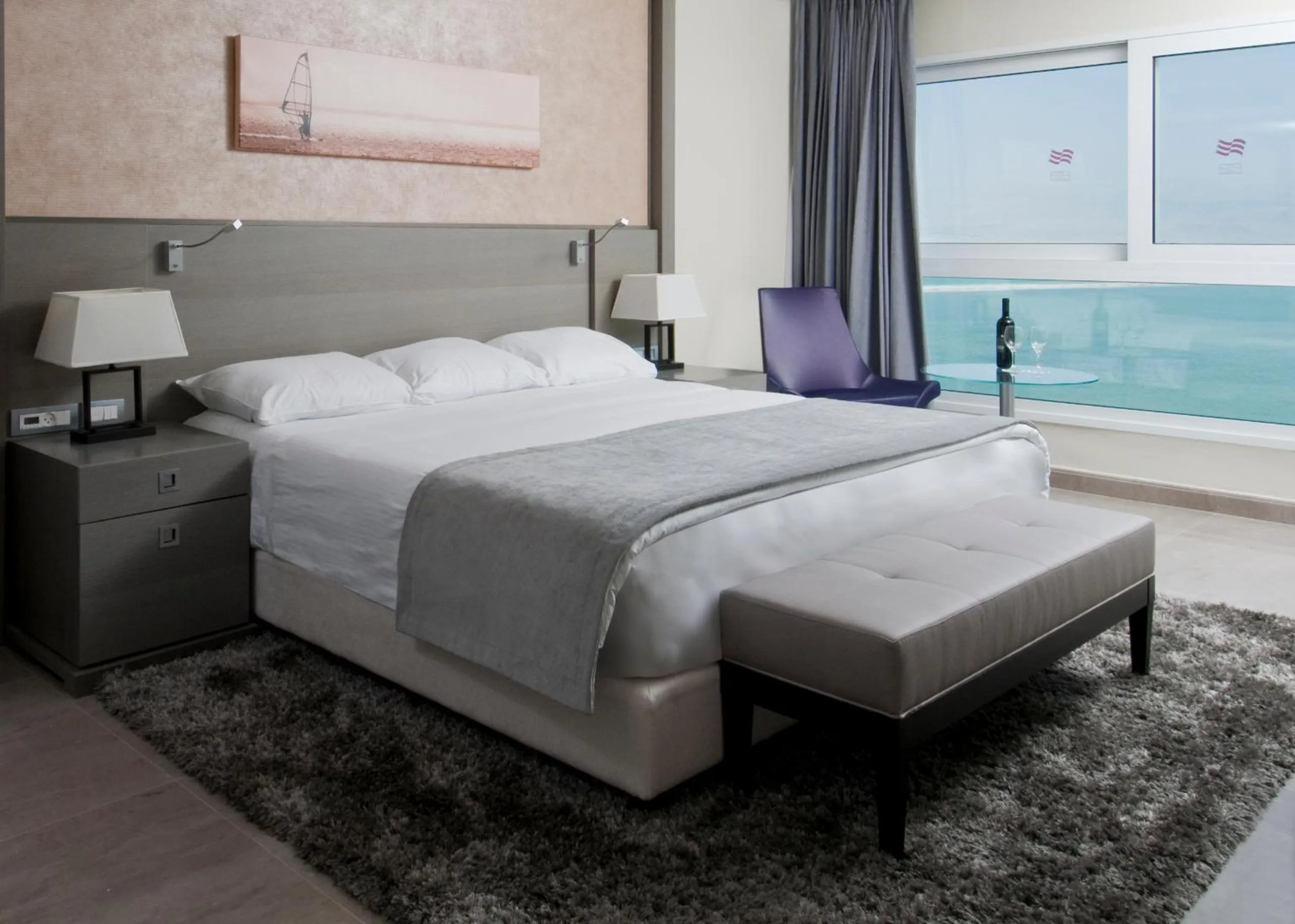 Bedroom, Bed in Vert Dead Sea by AFI Hotels