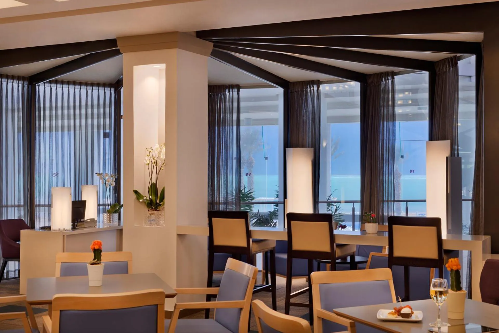 Lounge or bar in Vert Dead Sea by AFI Hotels