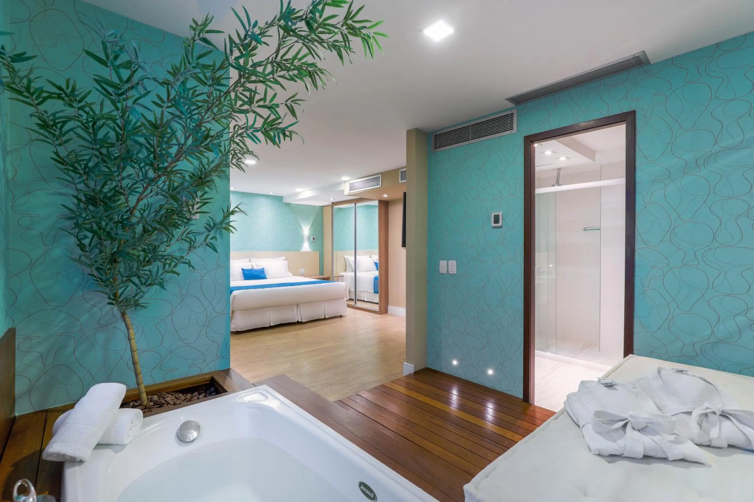 Bed in Wyndham Sao Paulo Ibirapuera Convention Plaza