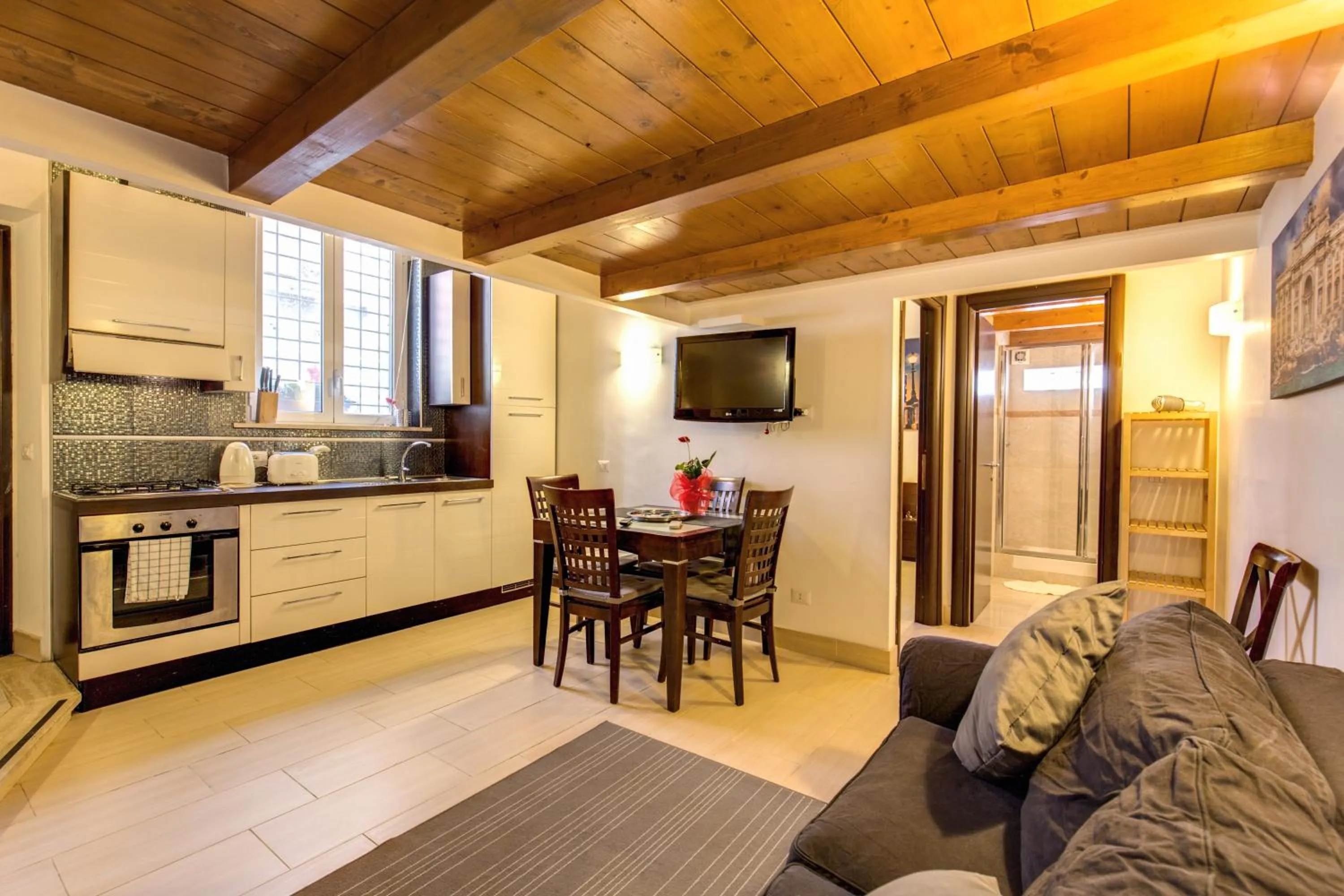 Kitchen or kitchenette in Aurelia Vatican Apartments