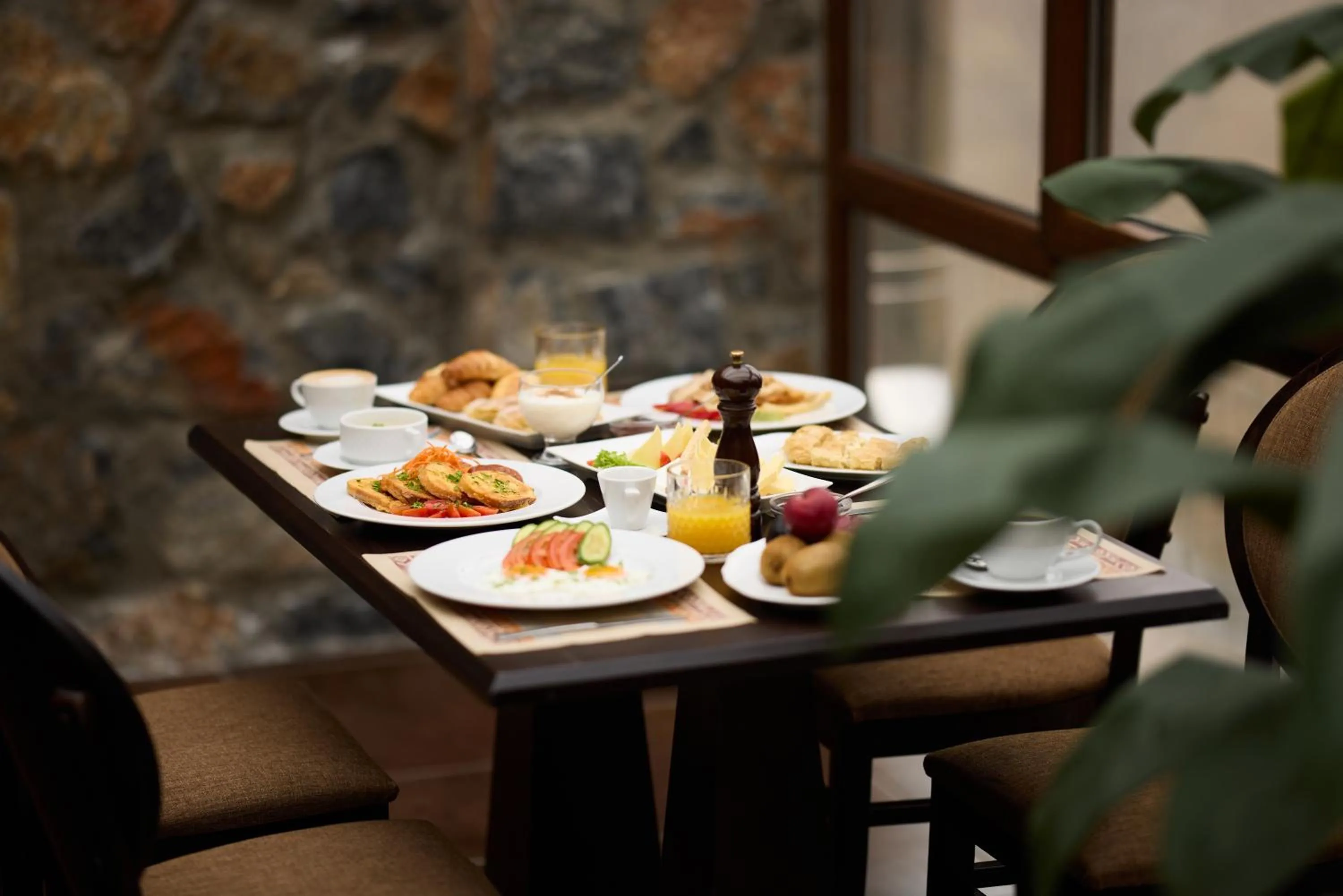 Breakfast in Domotel Neve Mountain Resort