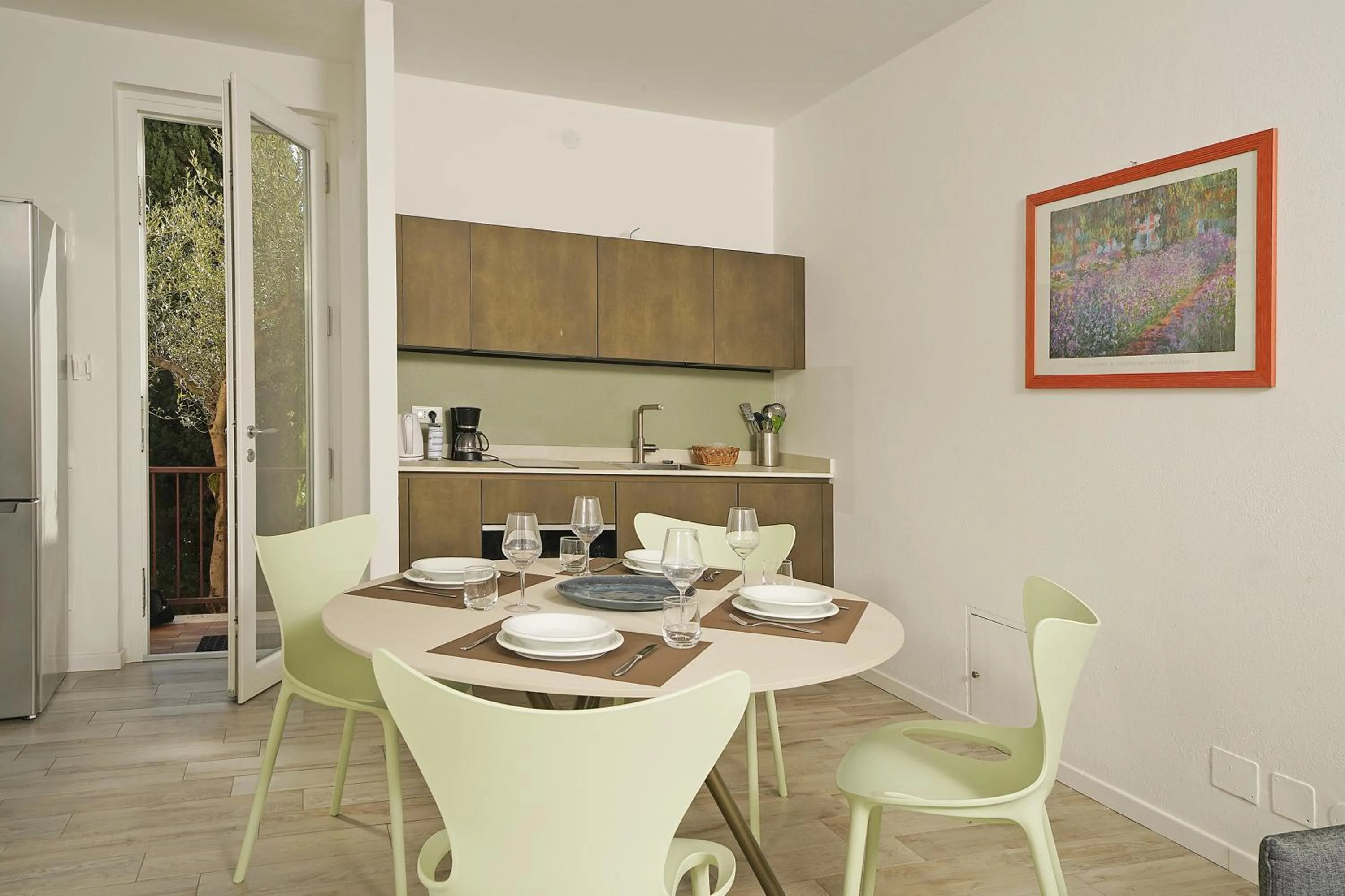 Kitchen or kitchenette in Appartamenti Pratone