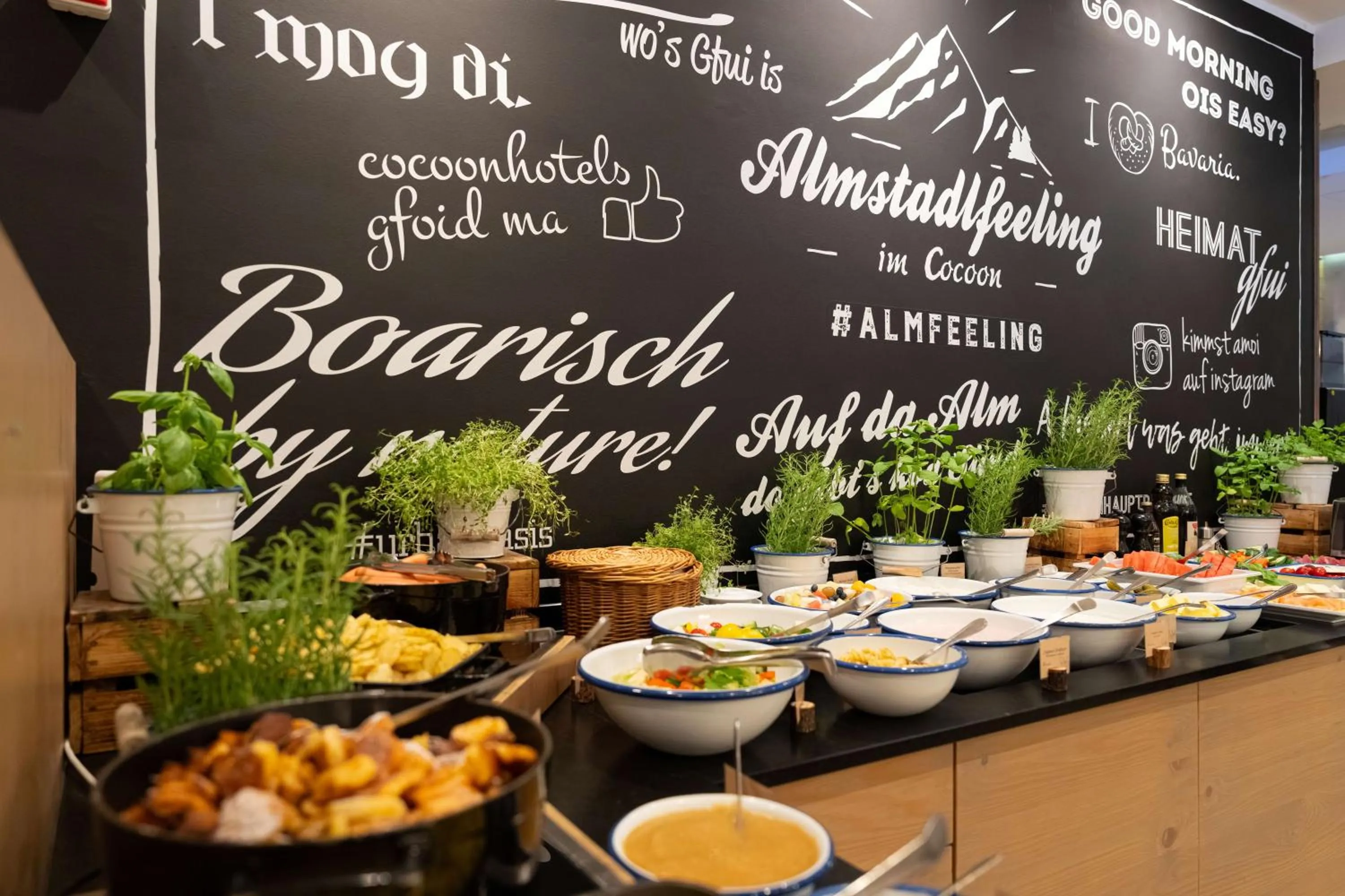 Buffet breakfast in Cocoon Hauptbahnhof