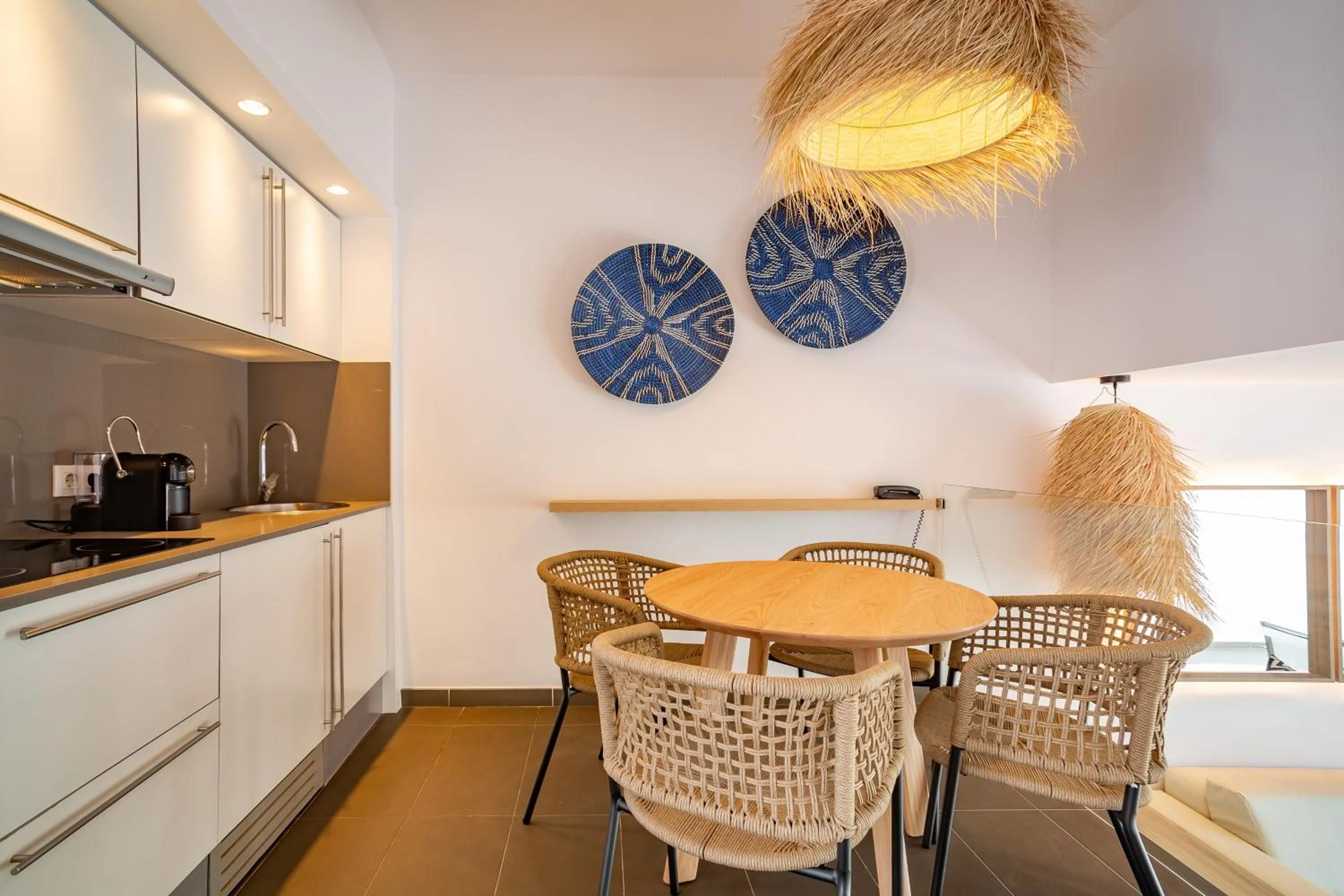 Kitchen or kitchenette in Migjorn Ibiza Suites & Spa