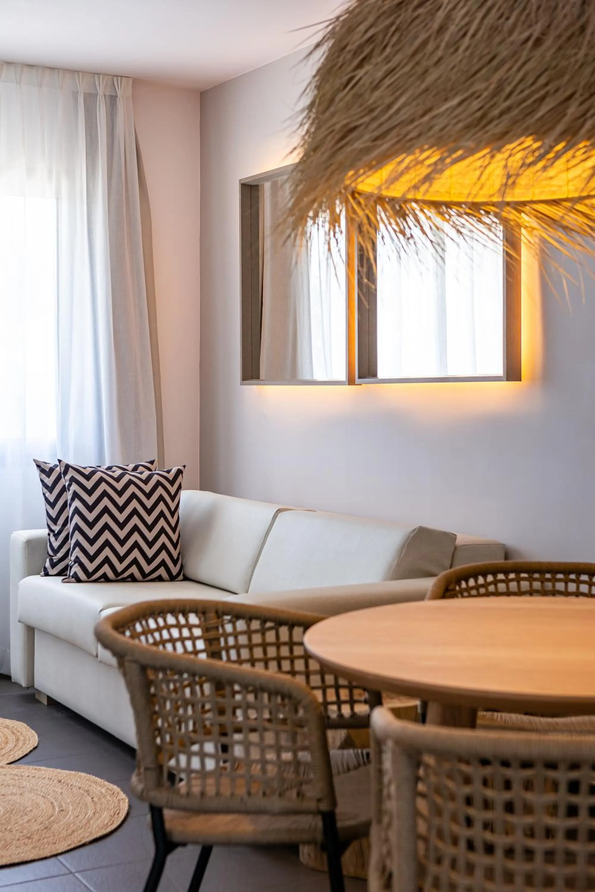 Living room in Migjorn Ibiza Suites & Spa